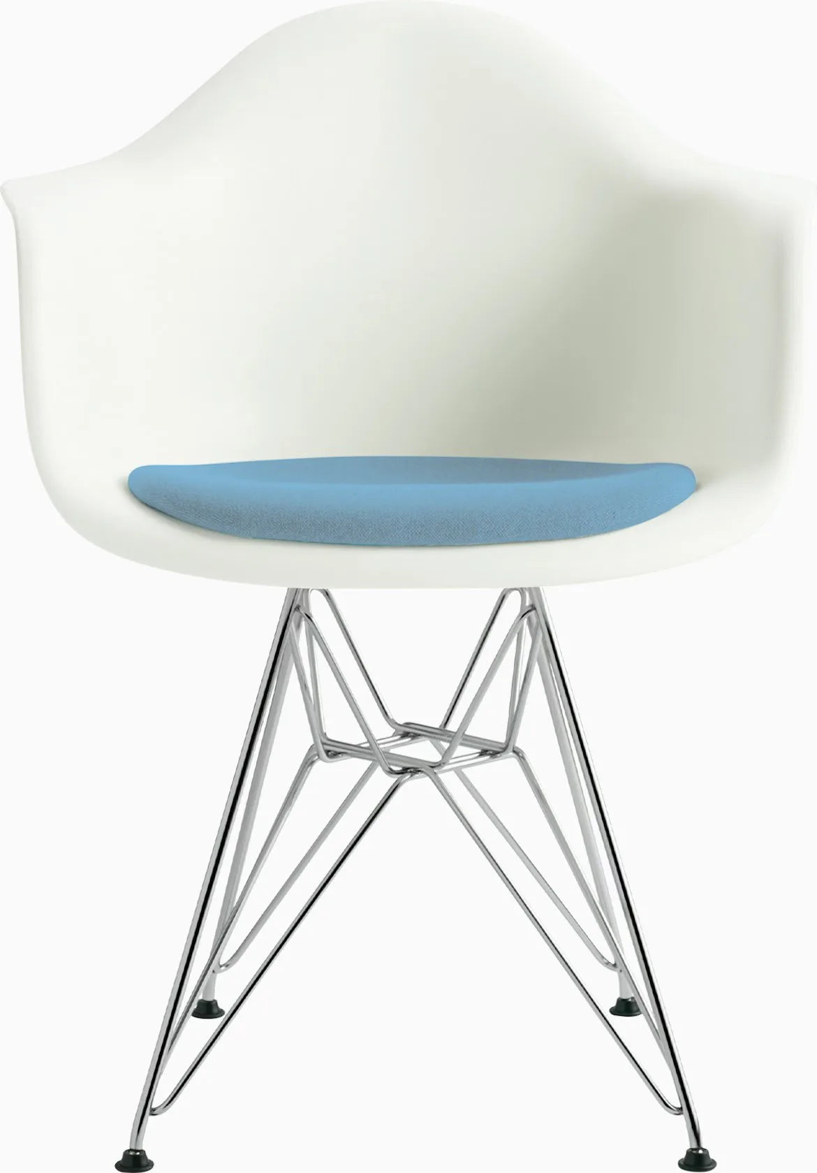 Eames Molded Plastic Armchair with Seat Pad