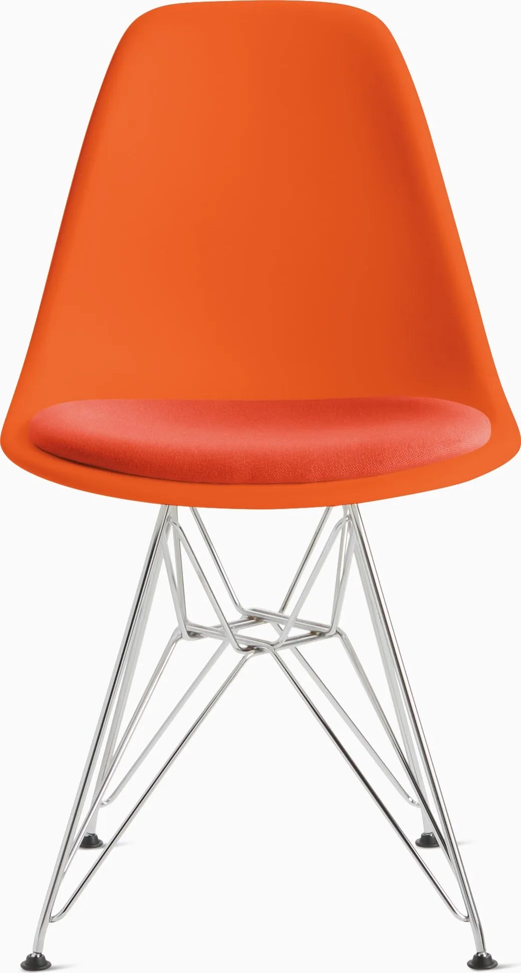 Eames Molded Plastic Side Chair with Seat Pad