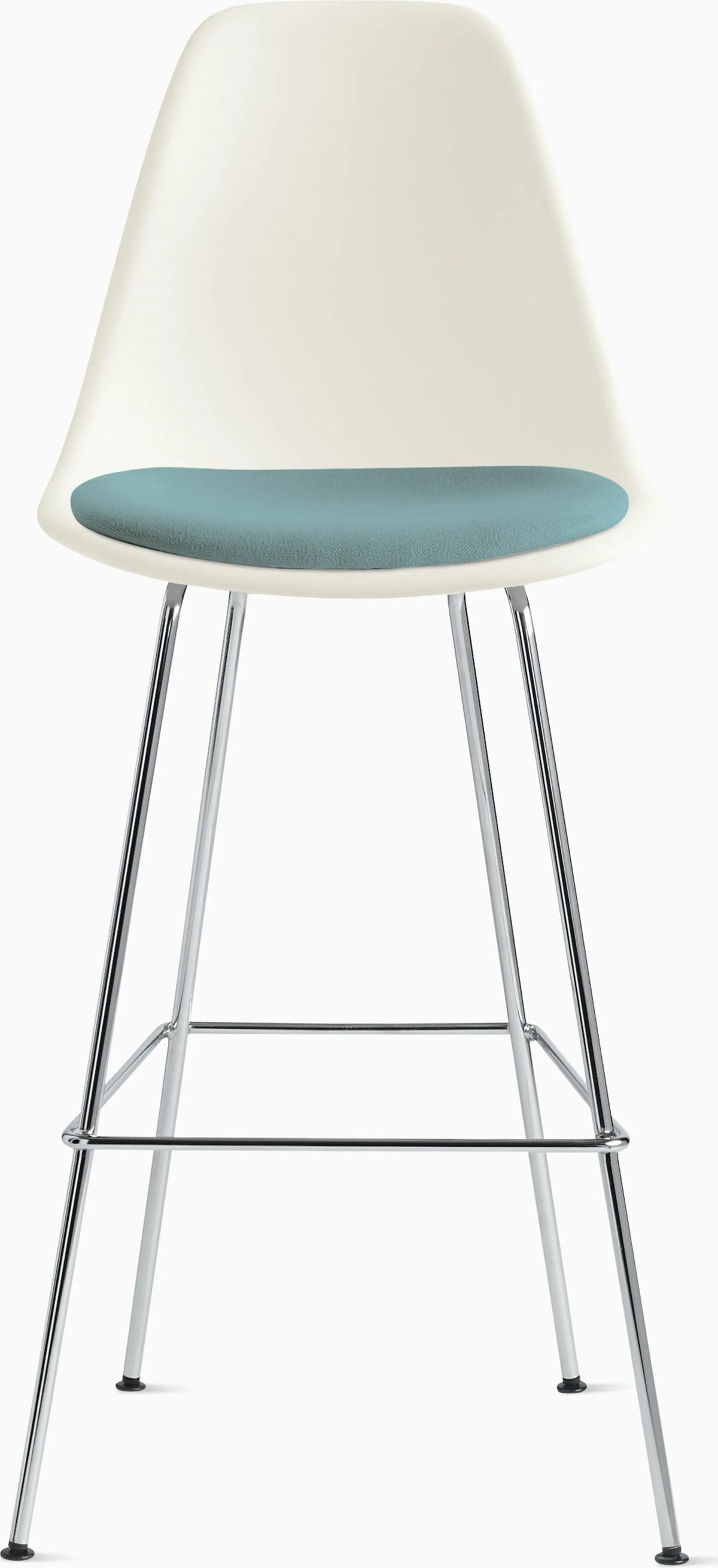 Eames Molded Plastic Stool with Seat Pad