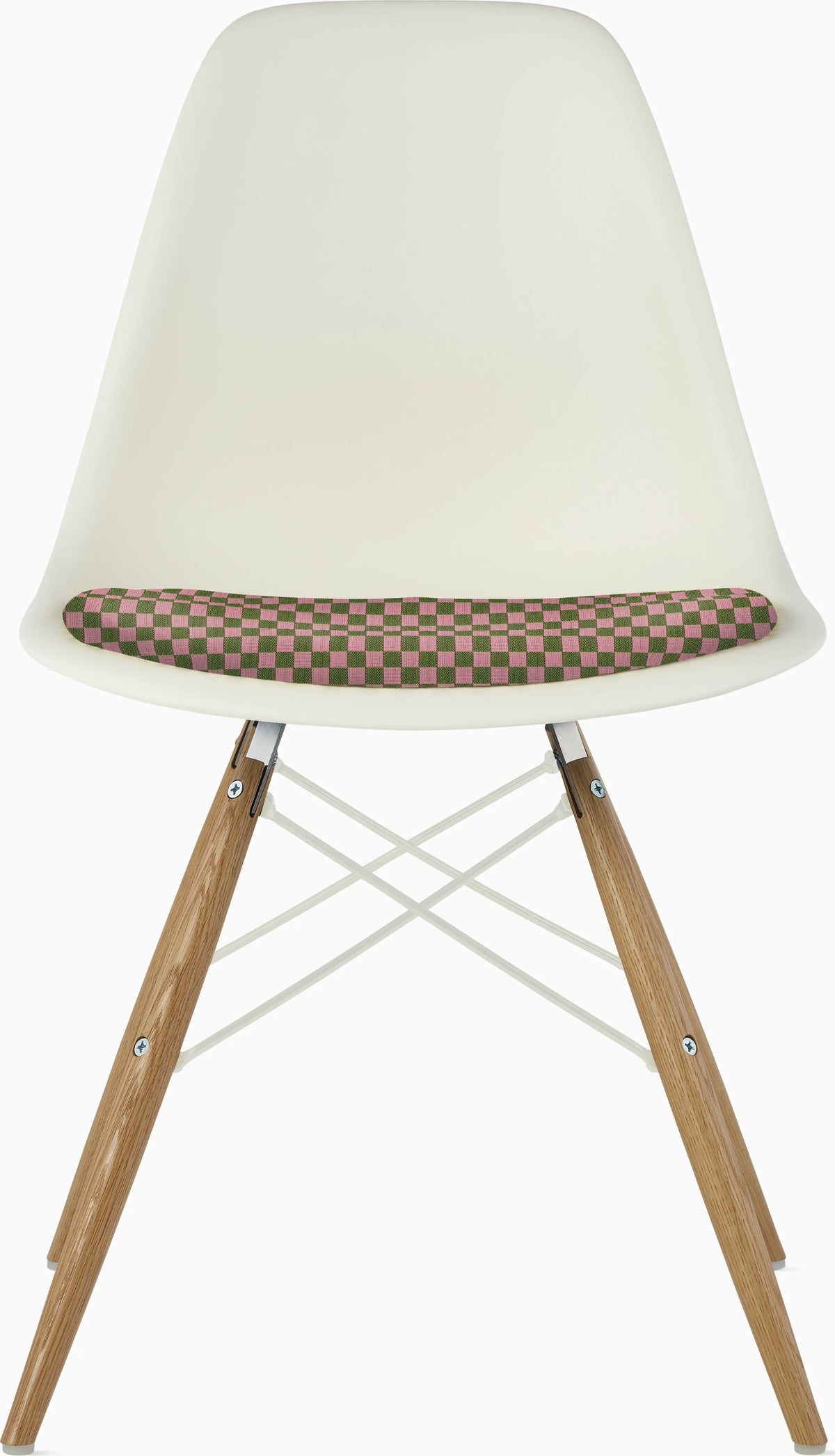 Eames Molded Plastic Side Chair with Seat Pad