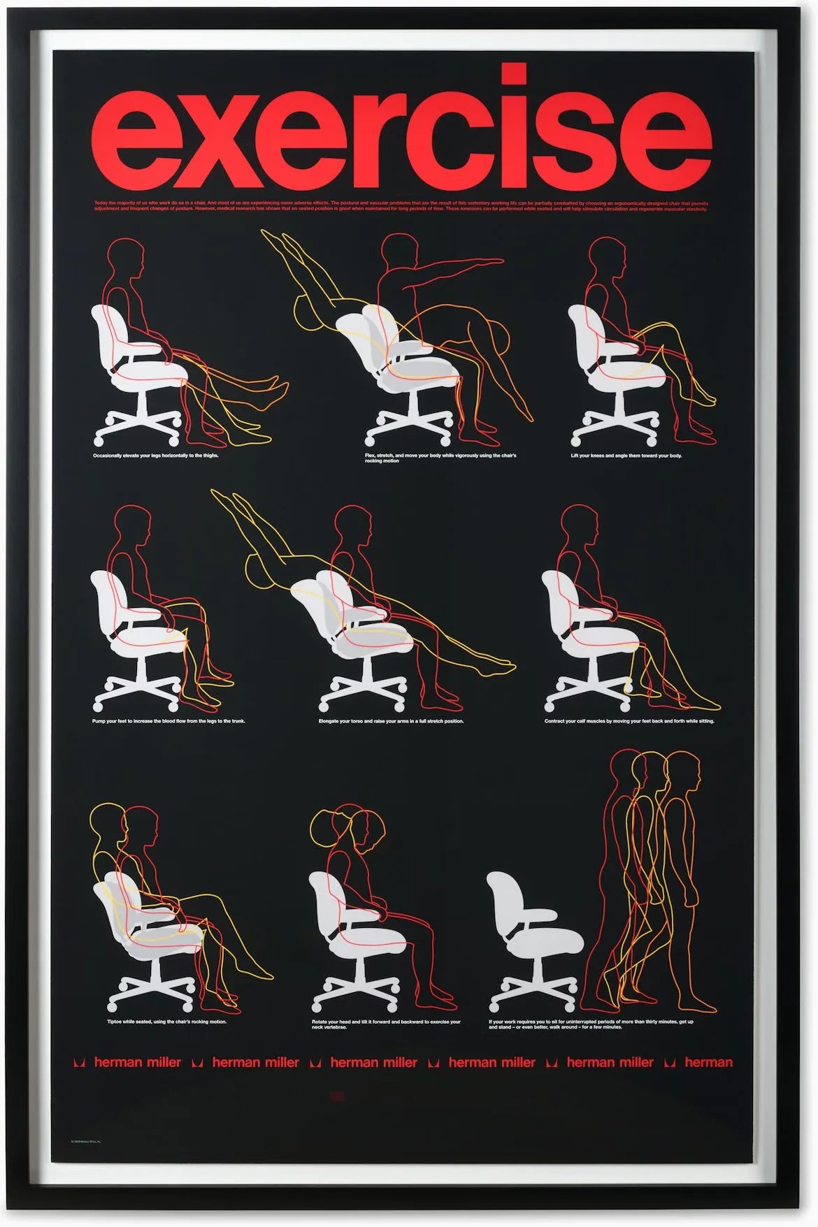 Exercise Framed Poster