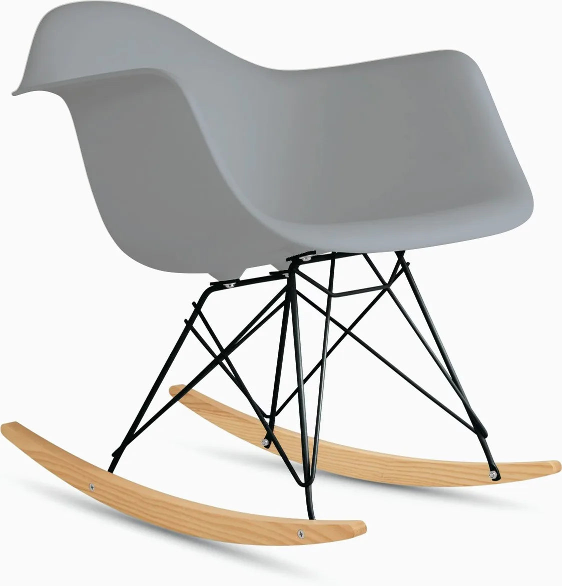 Eames Molded Plastic Armchair, Rocker Base