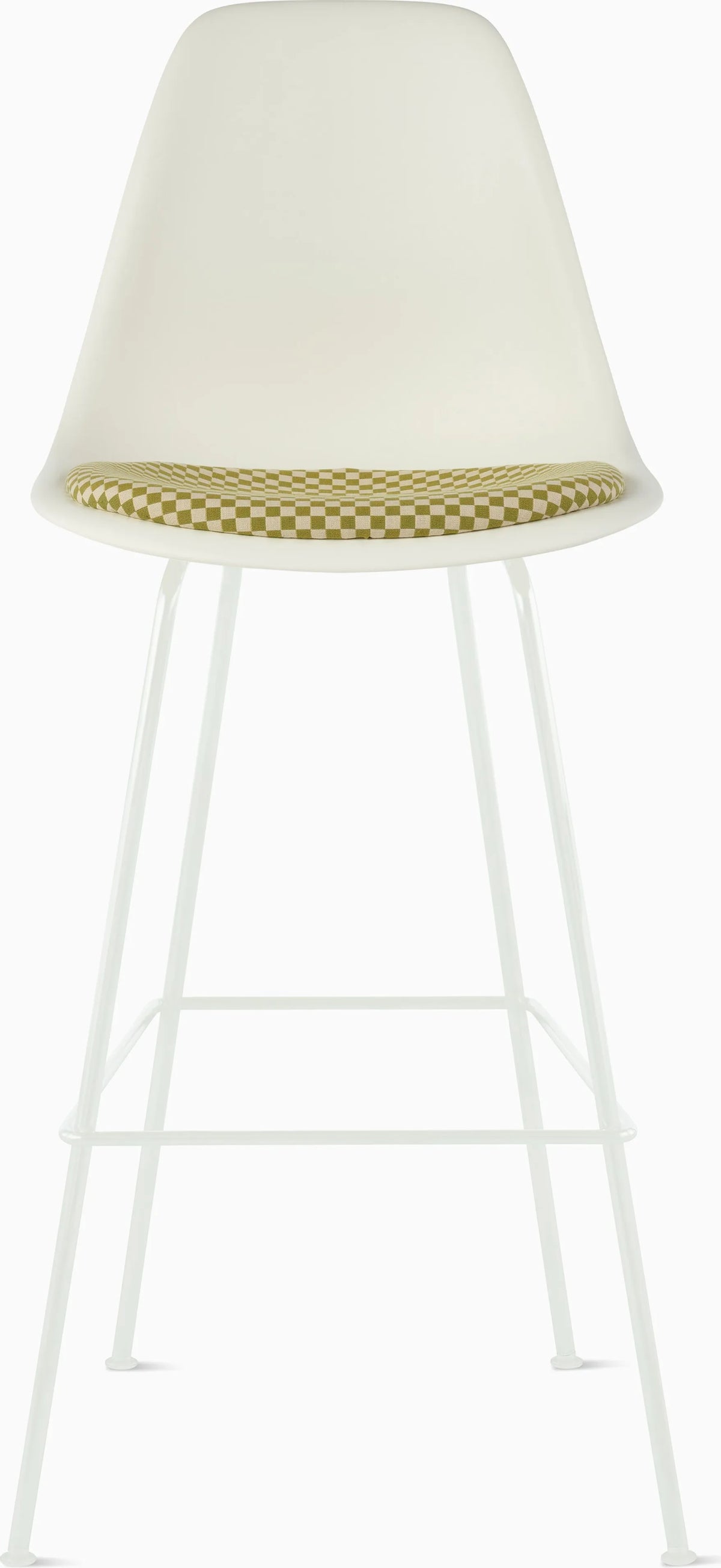 Eames Molded Plastic Stool with Seat Pad