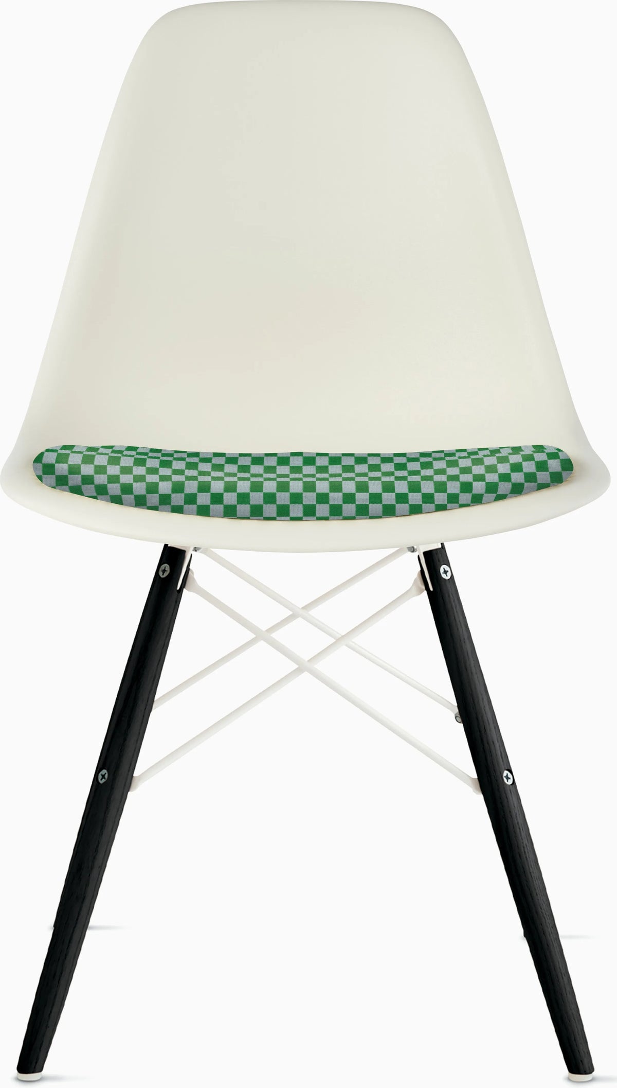 Eames Molded Plastic Side Chair with Seat Pad