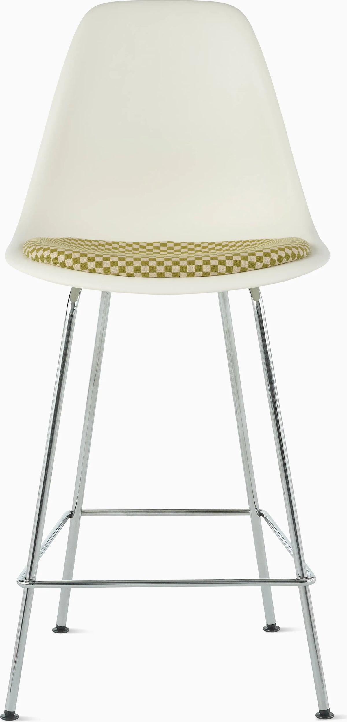 Eames Molded Plastic Stool with Seat Pad