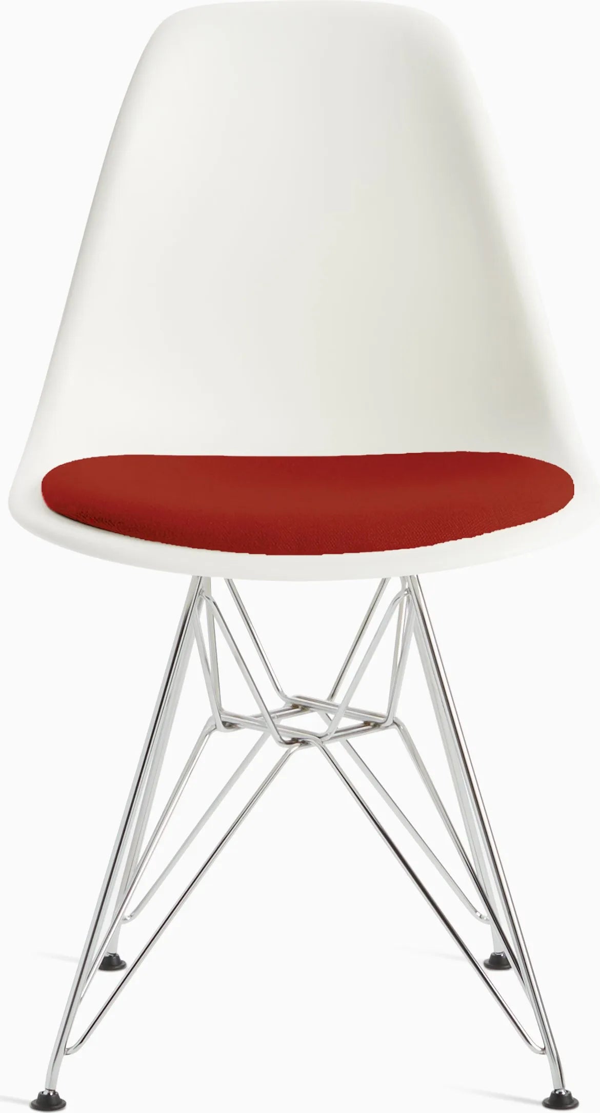 Eames Molded Plastic Side Chair with Seat Pad