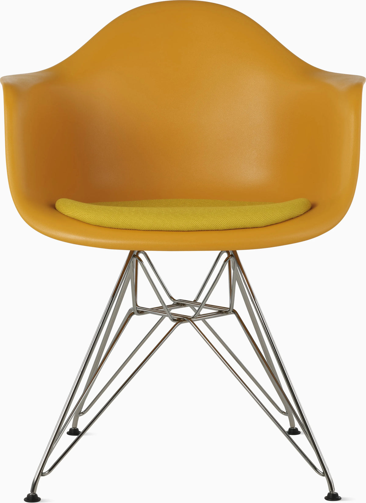 Eames Molded Plastic Armchair with Seat Pad