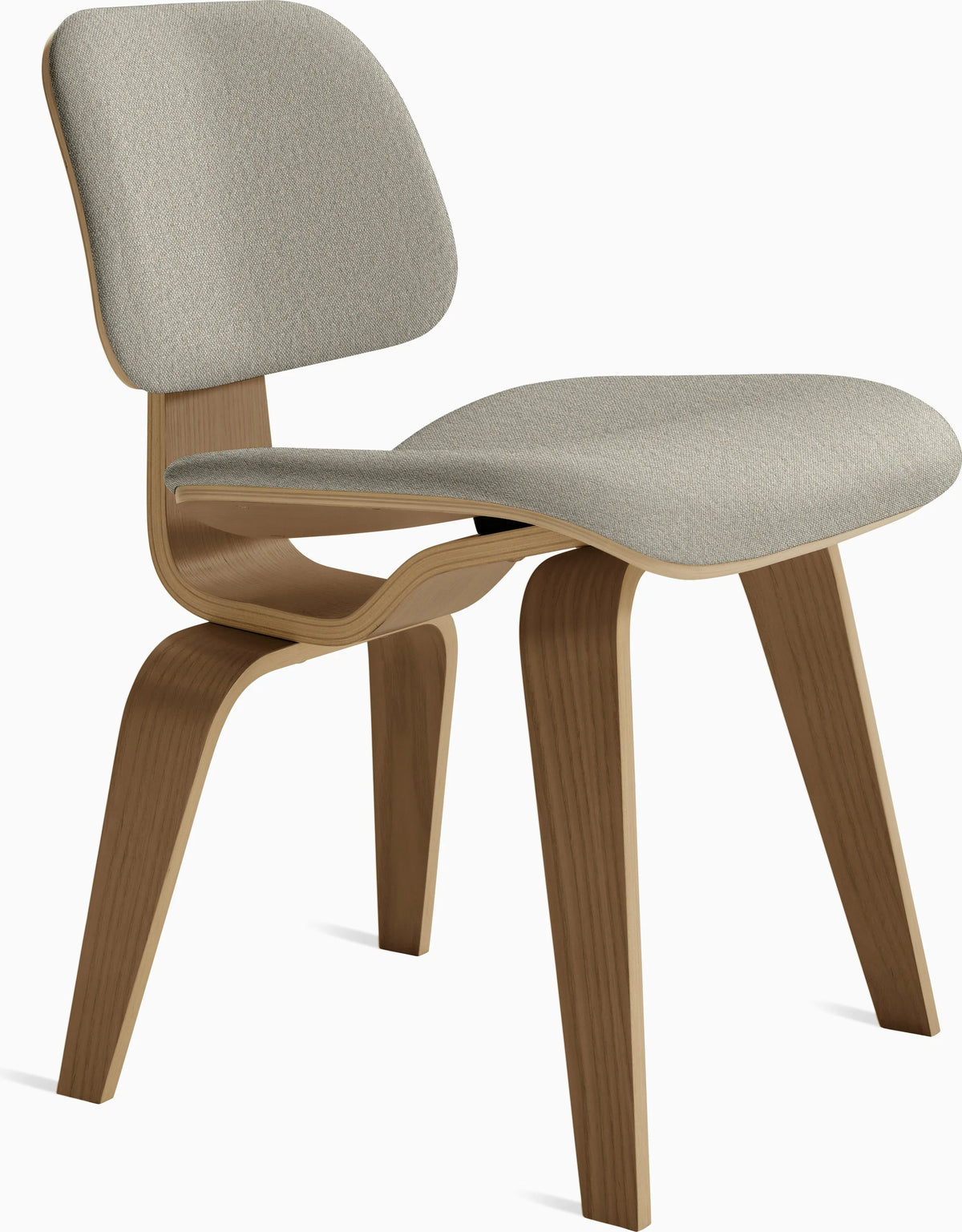 Eames Molded Plywood Dining Chair Wood Base (DCW), Upholstered