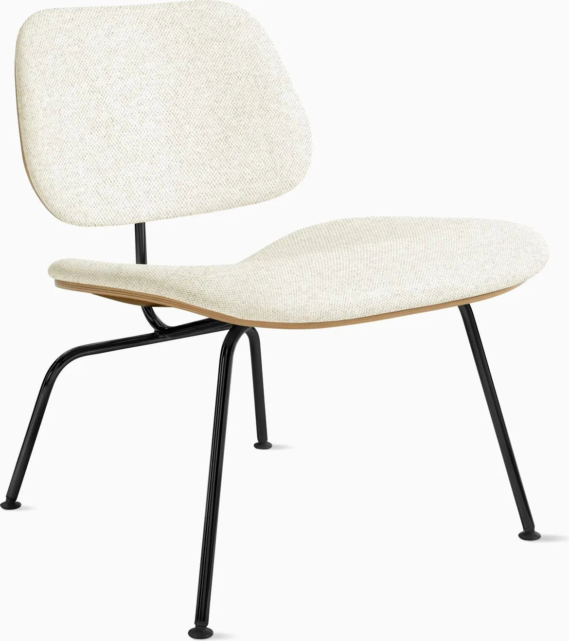 Eames Molded Plywood Lounge Chair Metal Base (LCM), Upholstered