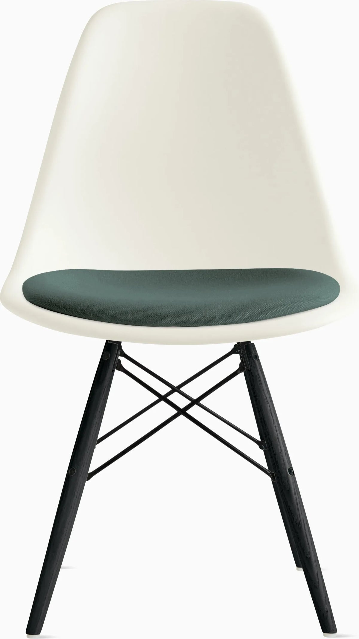 Eames Molded Plastic Side Chair with Seat Pad