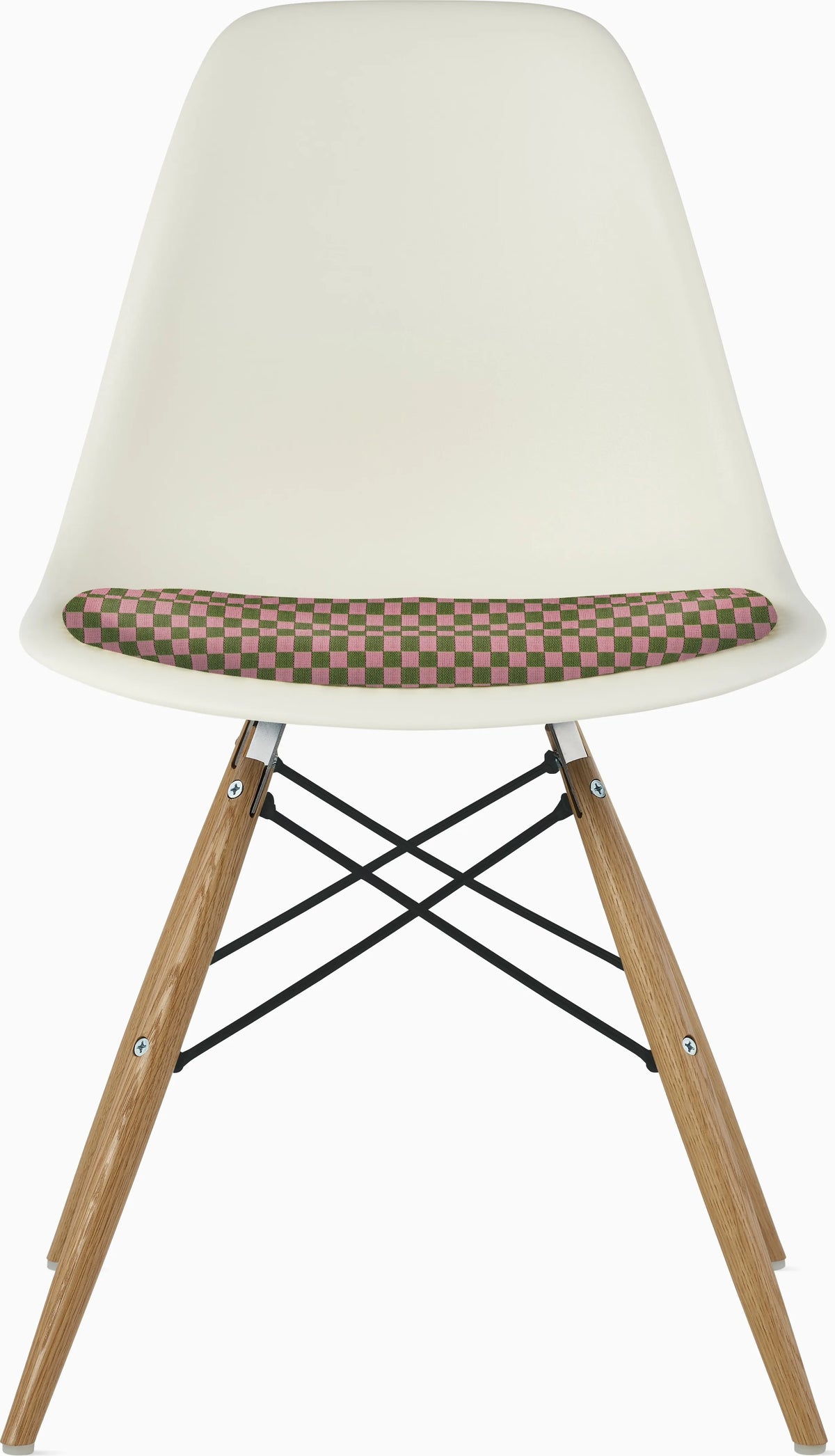 Eames Molded Plastic Side Chair with Seat Pad