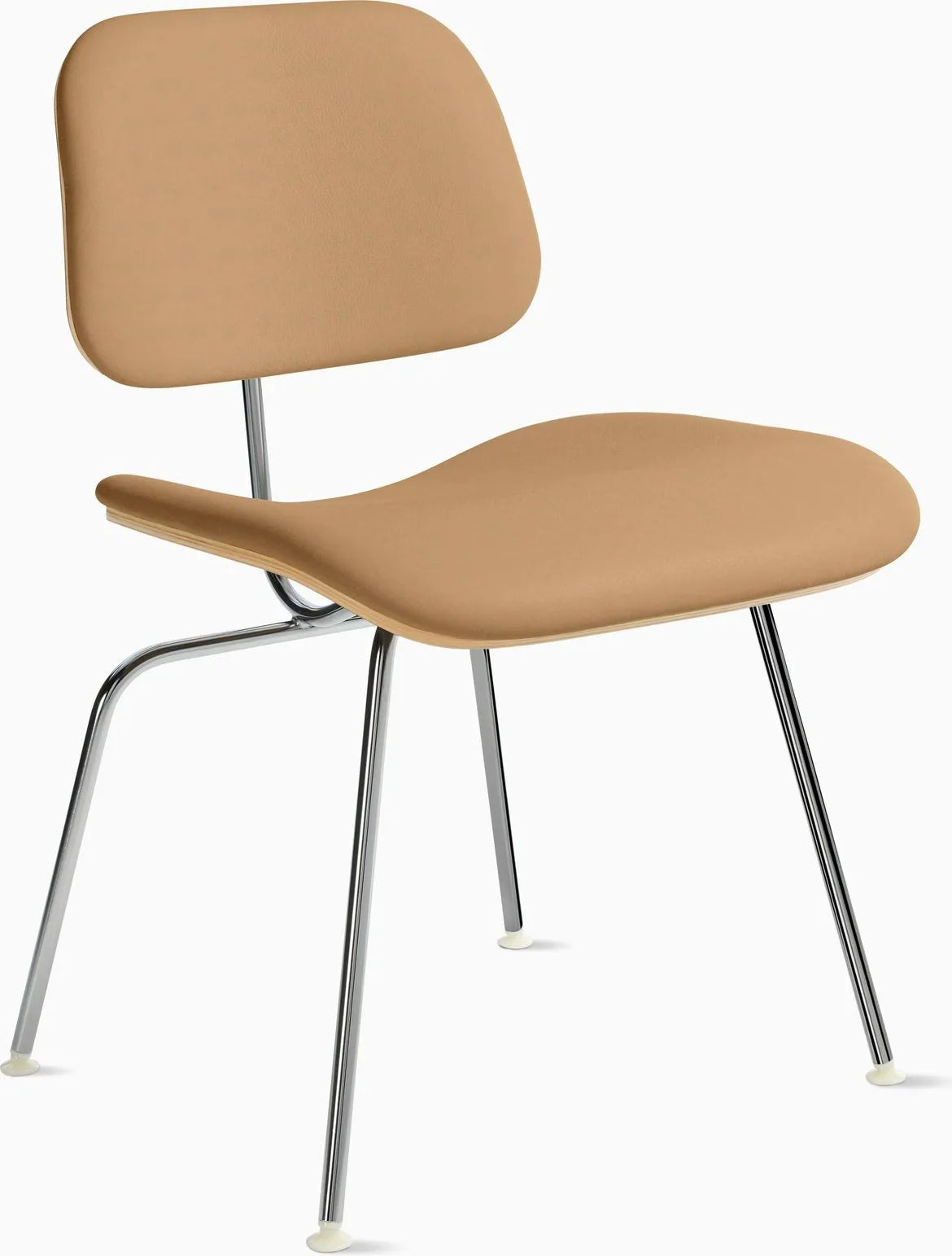 Eames Molded Plywood Dining Chair Metal Base (DCM), Upholstered