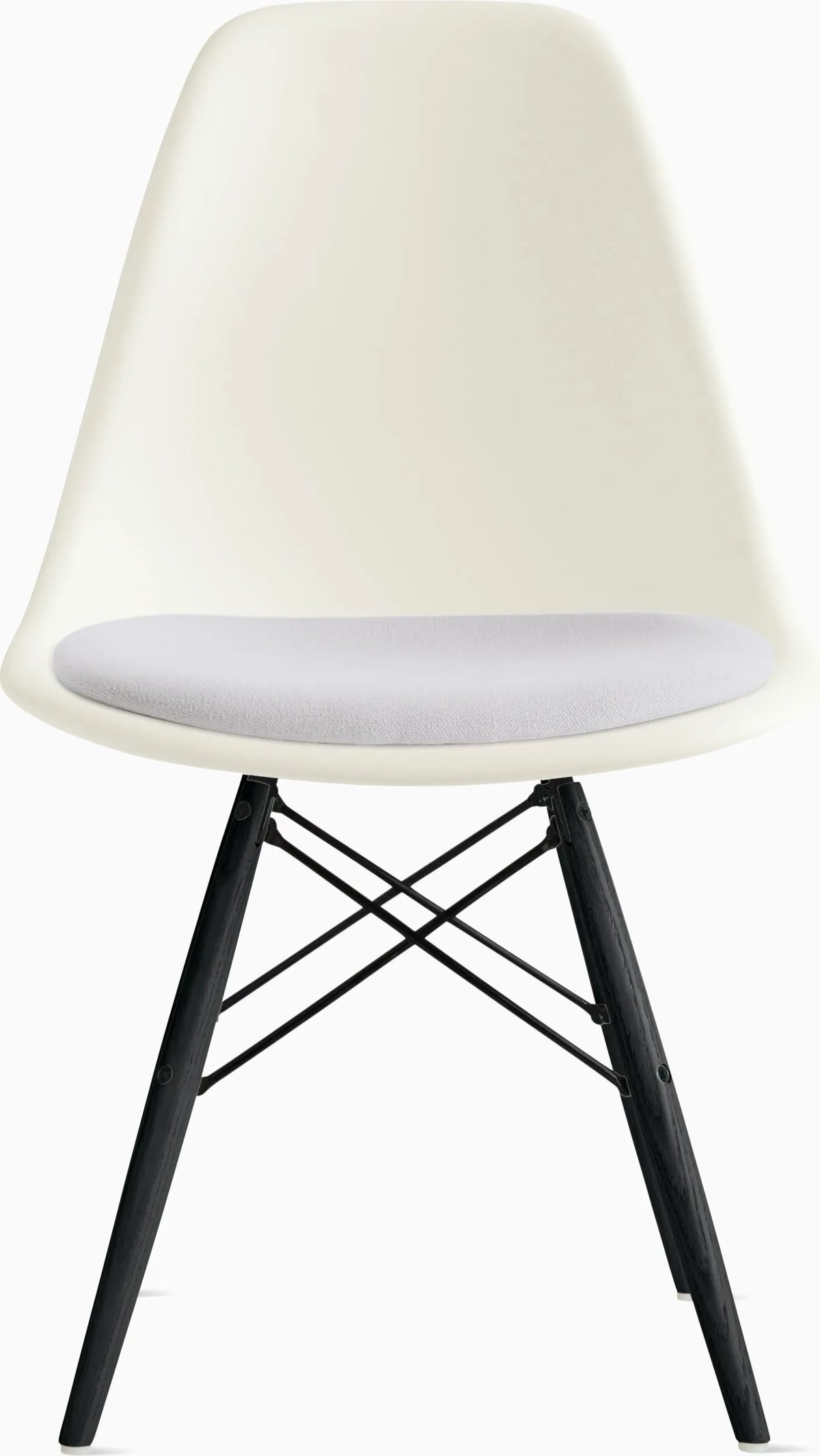 Eames Molded Plastic Side Chair with Seat Pad