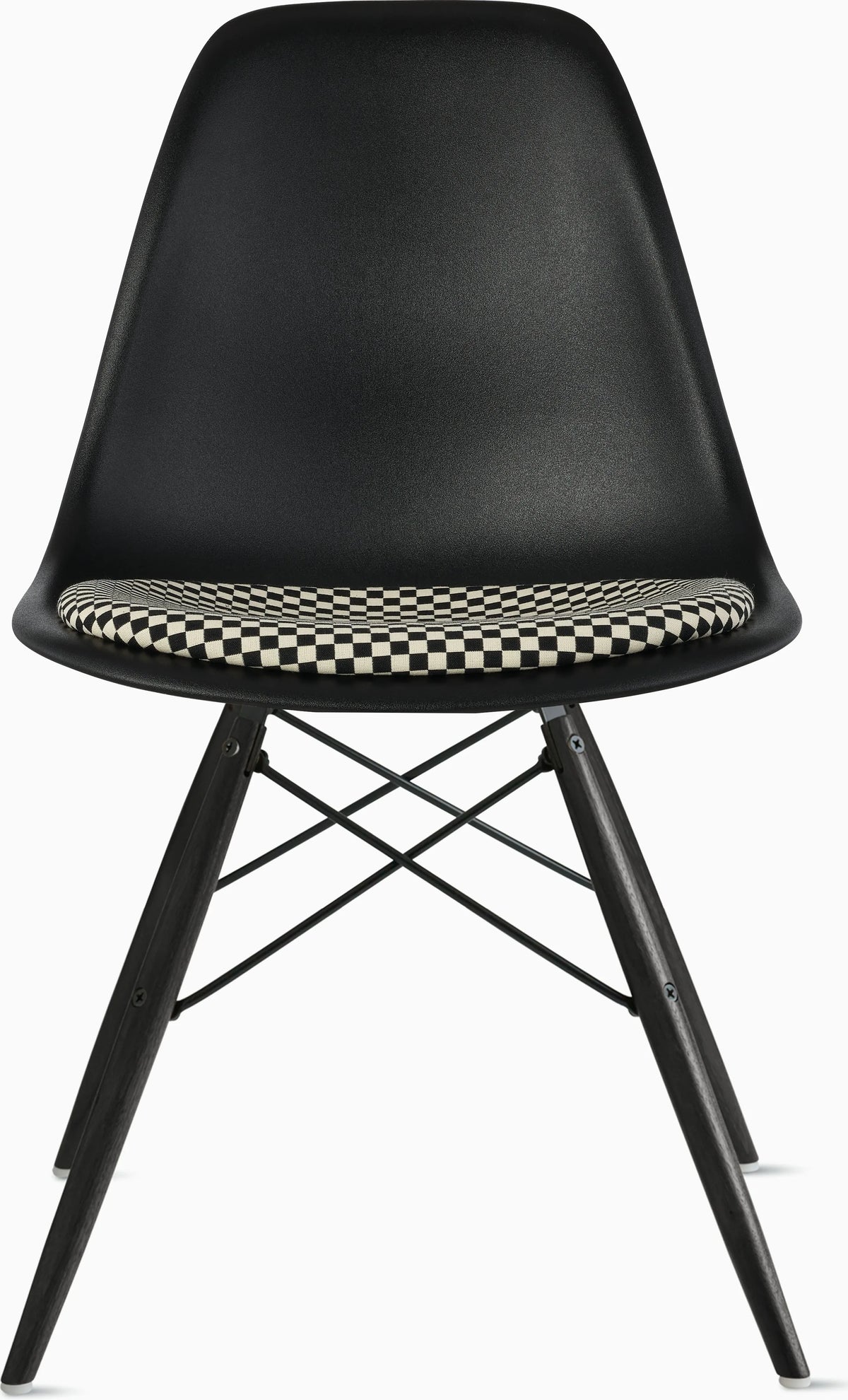 Eames Molded Plastic Side Chair with Seat Pad