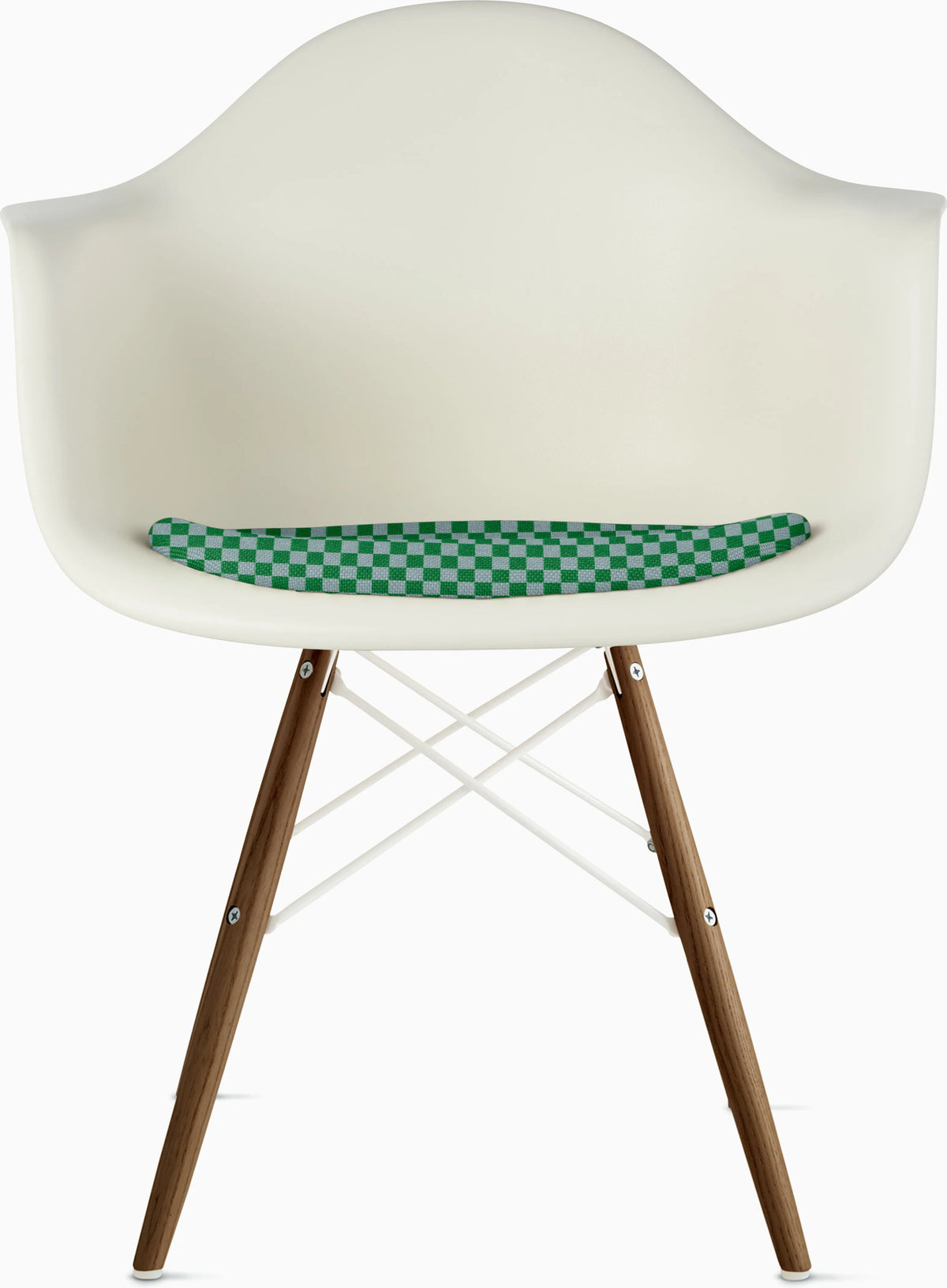Eames Molded Plastic Armchair with Seat Pad