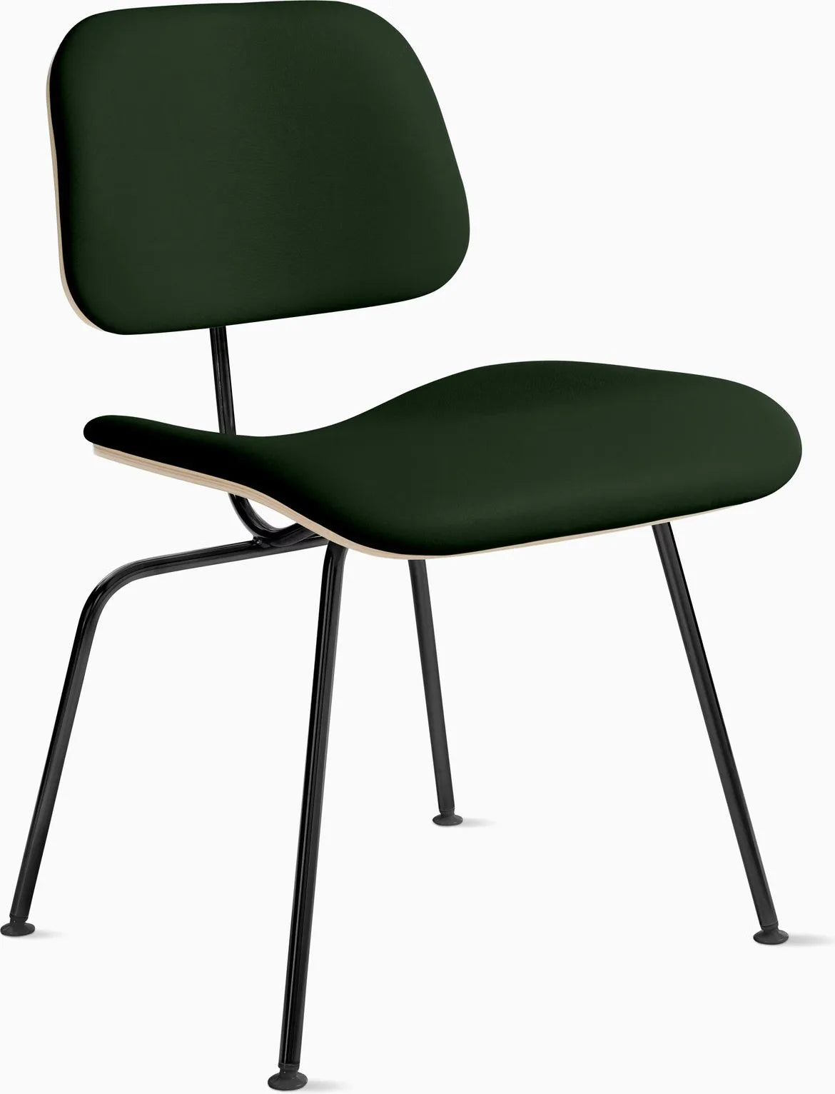 Eames Molded Plywood Dining Chair Metal Base (DCM), Non Upholstered