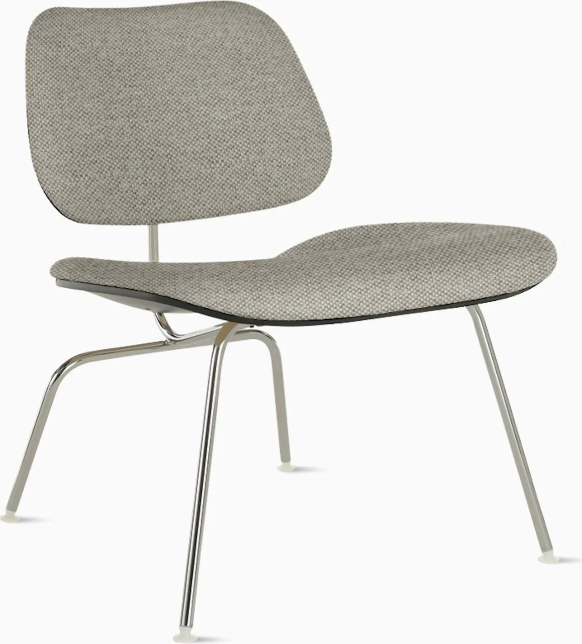 Eames Molded Plywood Lounge Chair Metal Base (LCM), Upholstered