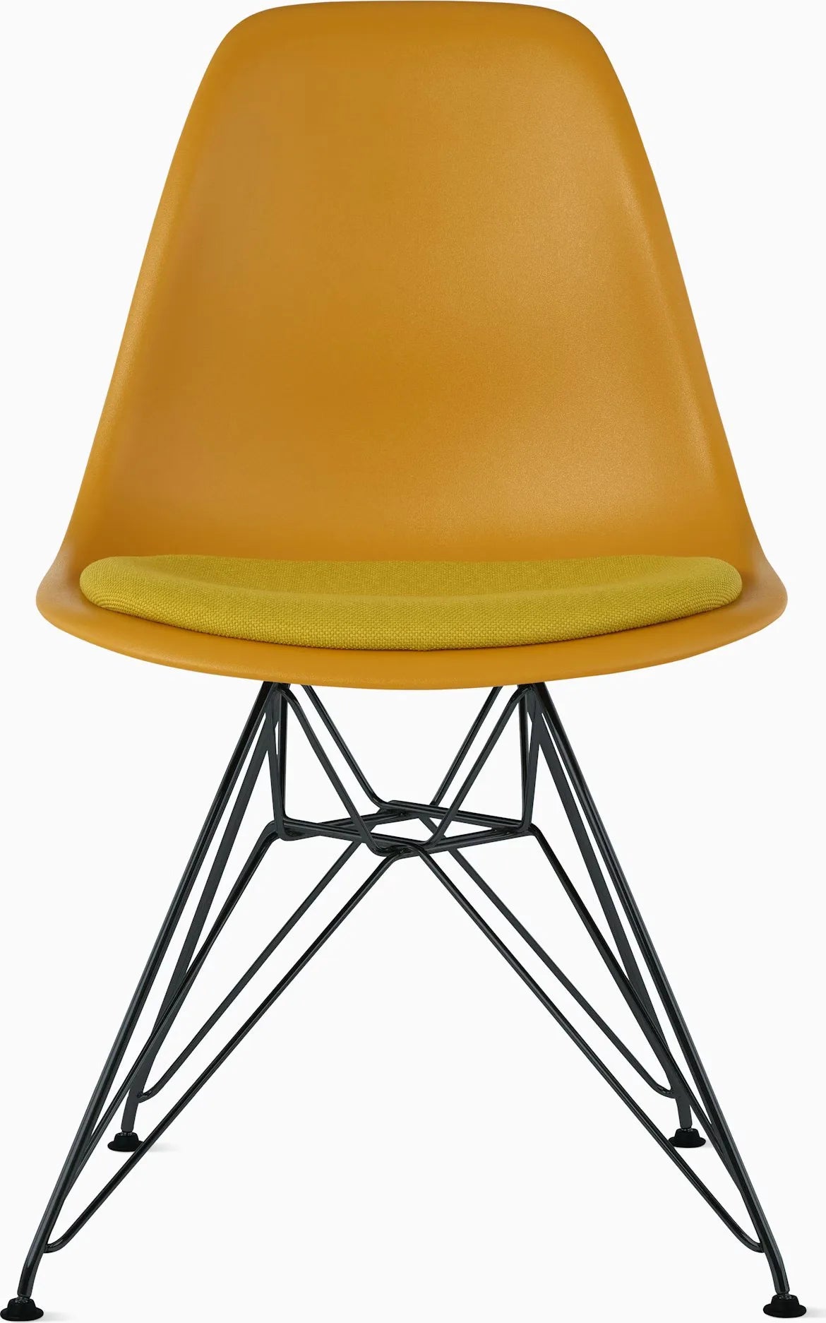 Eames Molded Plastic Side Chair with Seat Pad