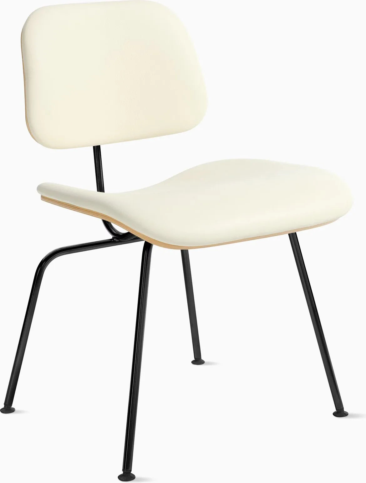 Eames Molded Plywood Dining Chair Metal Base (DCM), Non Upholstered