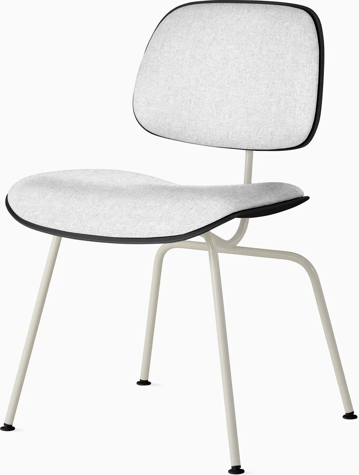 Eames Molded Plastic Dining Chair (EC-127), Upholstered