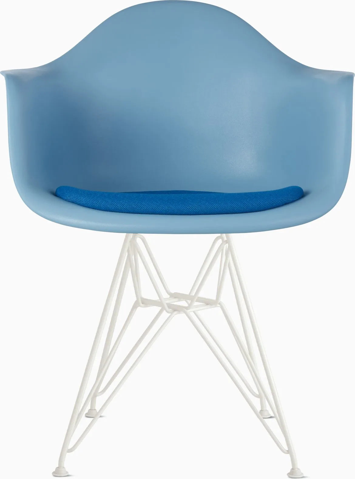 Eames Molded Plastic Armchair with Seat Pad
