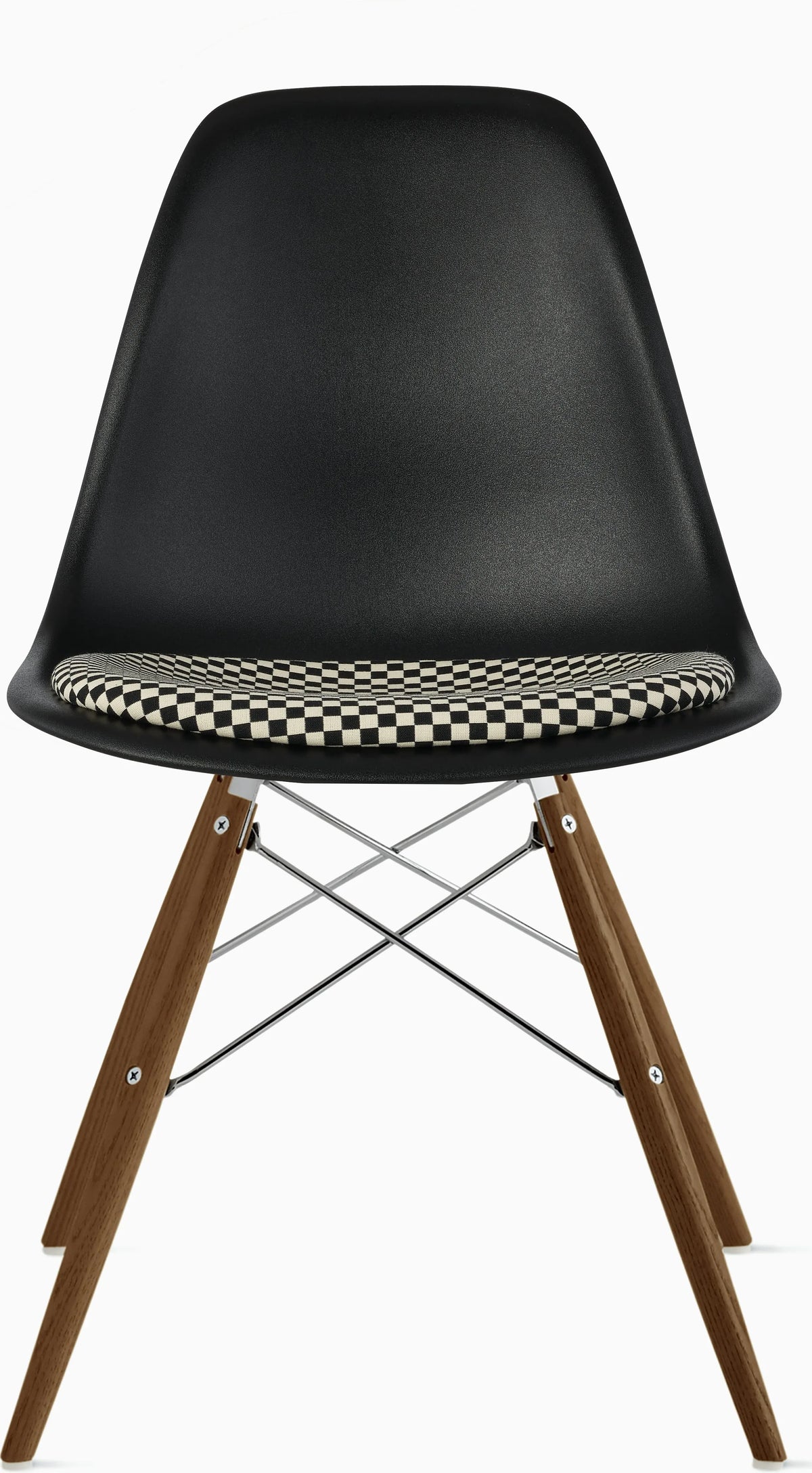Eames Molded Plastic Side Chair with Seat Pad