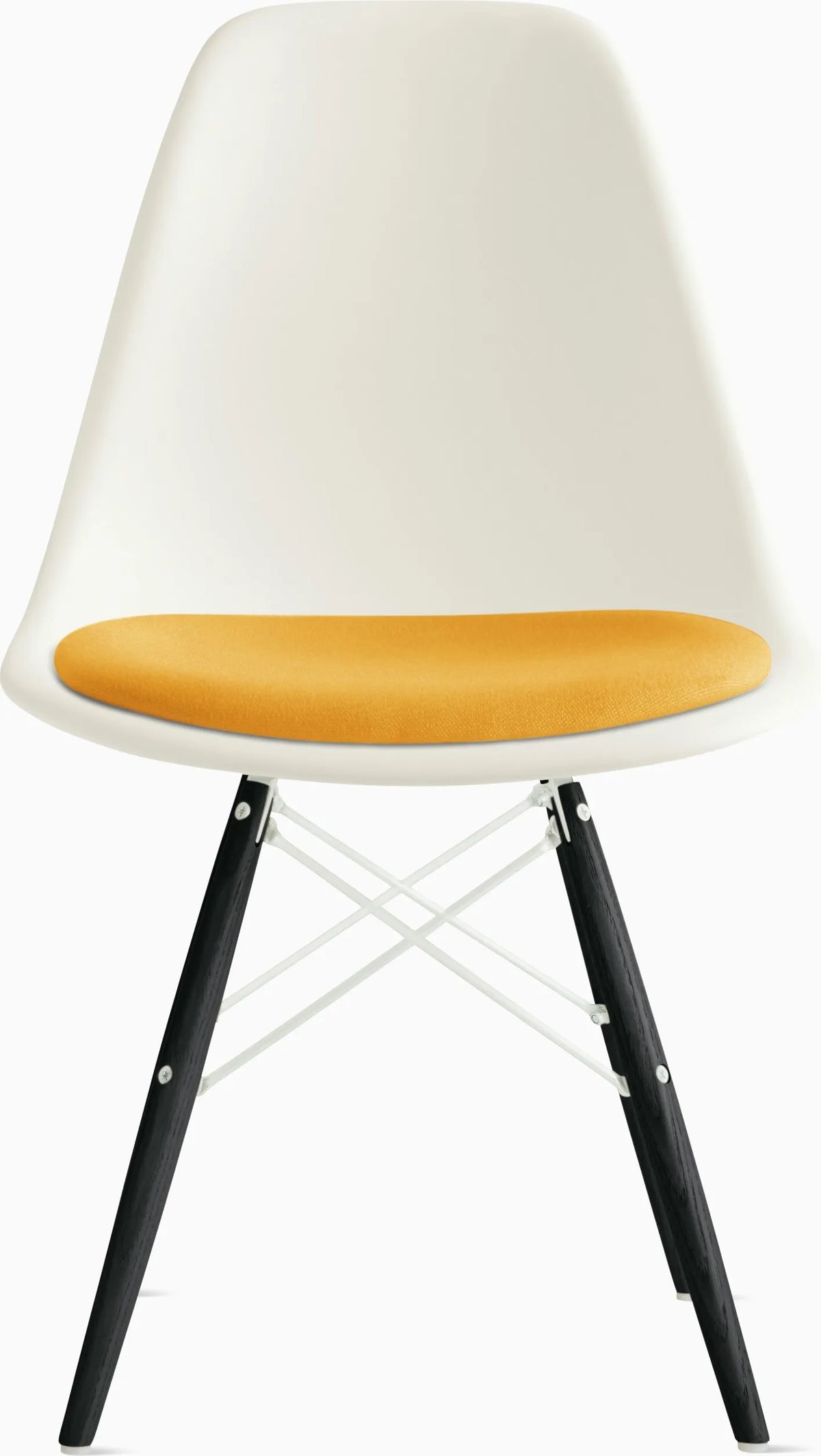 Eames Molded Plastic Side Chair with Seat Pad