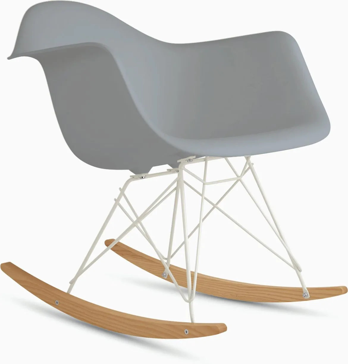 Eames Molded Plastic Armchair, Rocker Base
