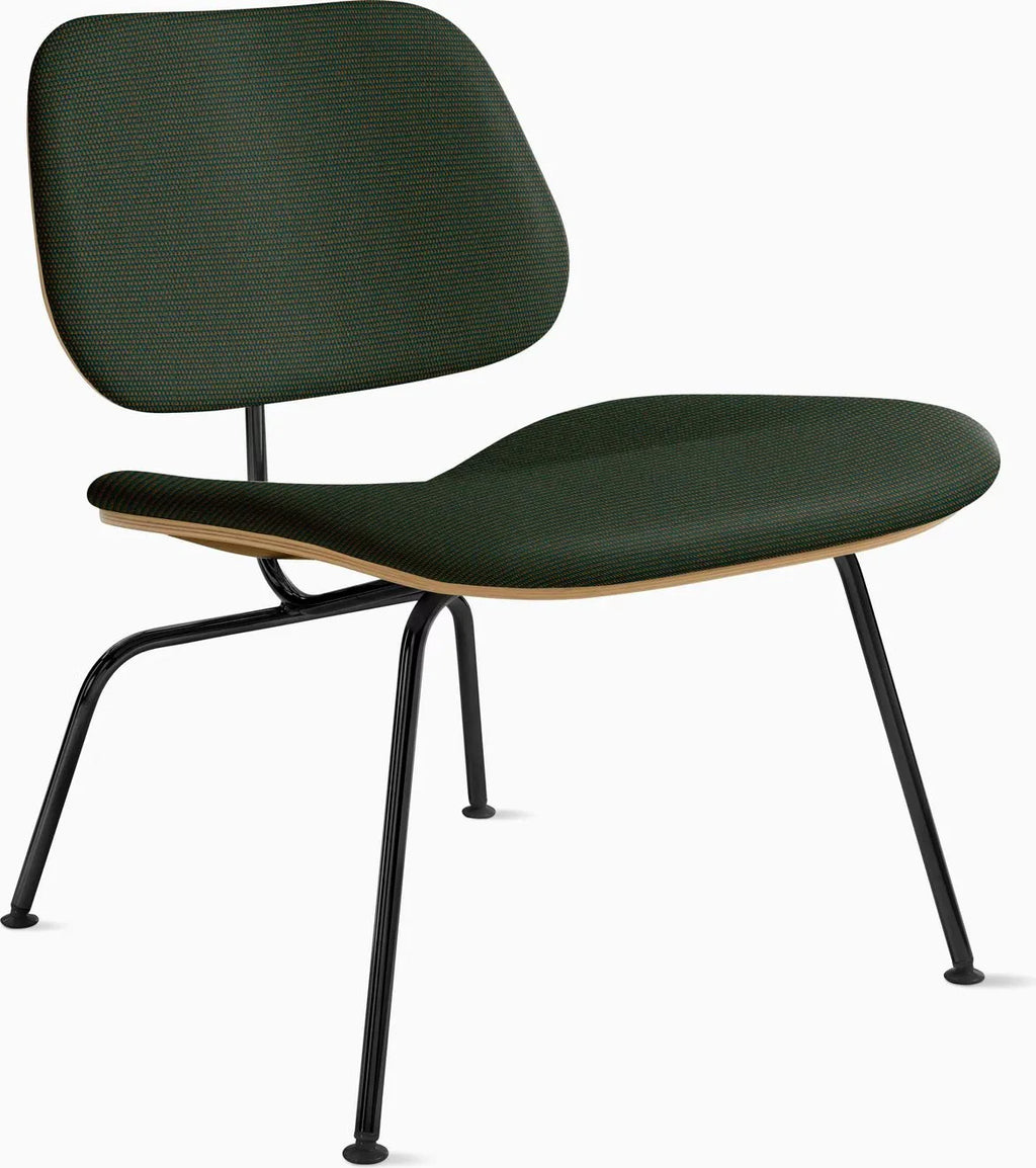 Eames Molded Plywood Lounge Chair Metal Base (LCM), Upholstered