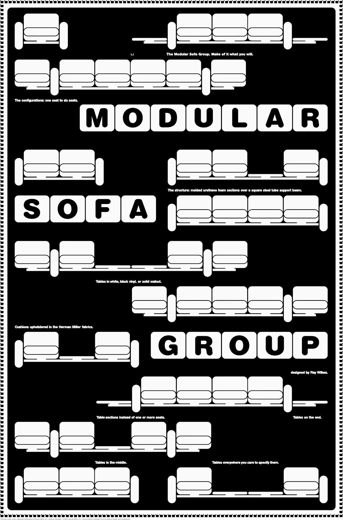 Wilkes Modular Sofa Group Unframed Poster