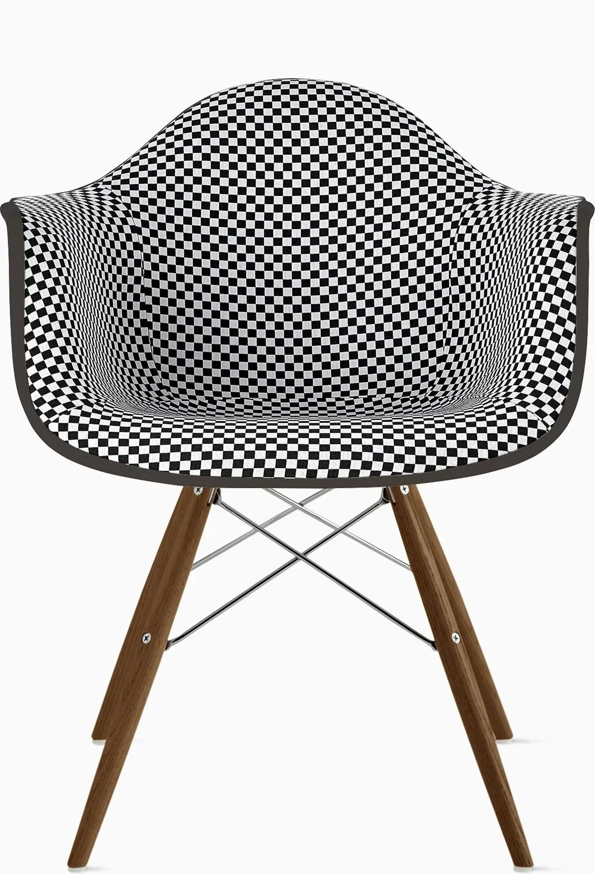 Eames Upholstered Molded Plastic Armchair