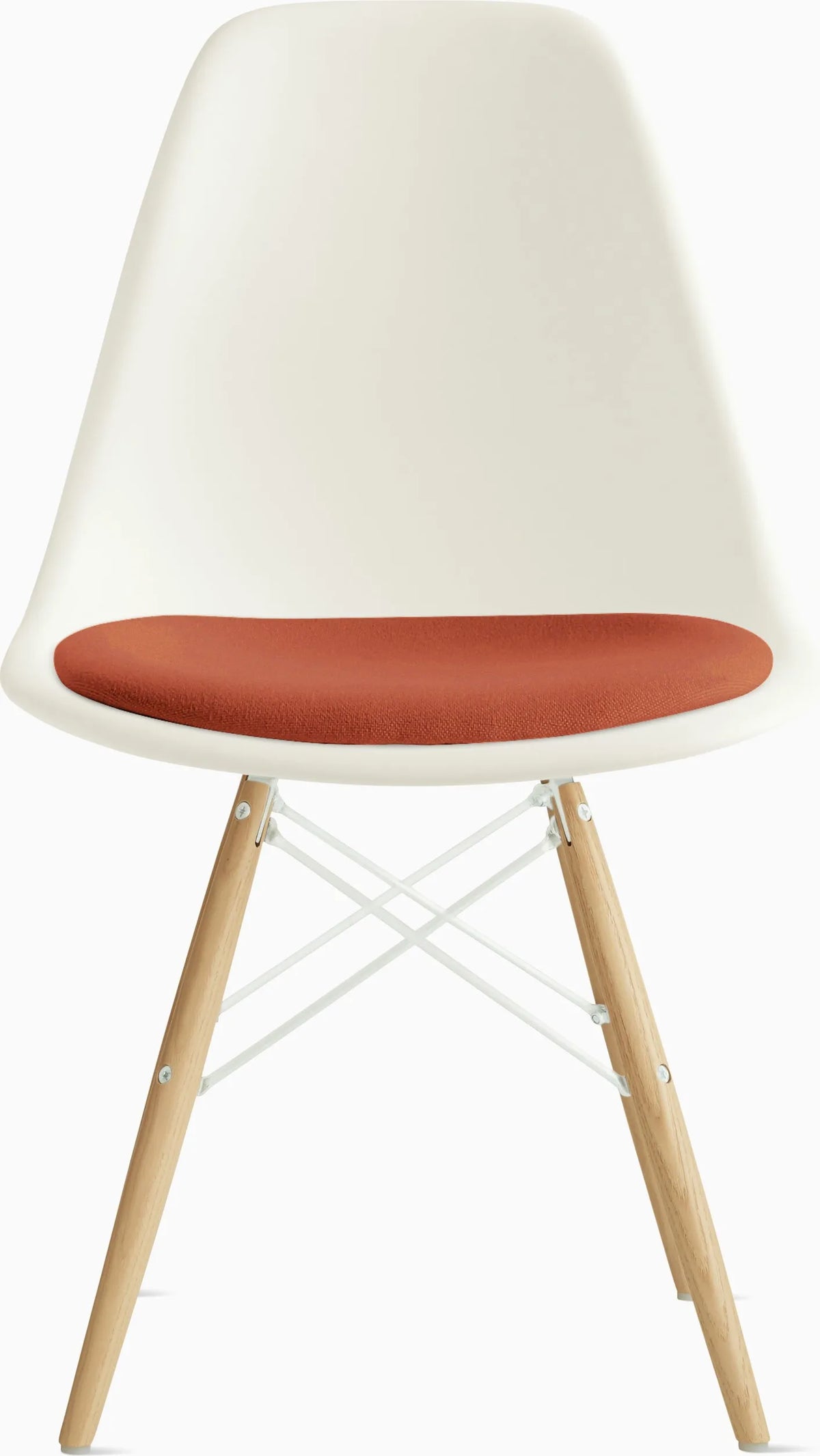 Eames Molded Plastic Side Chair with Seat Pad