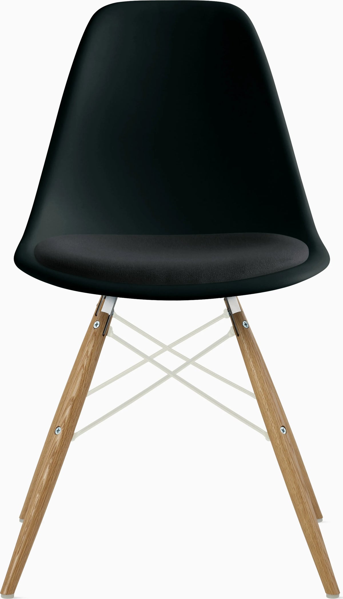 Eames Molded Plastic Side Chair with Seat Pad