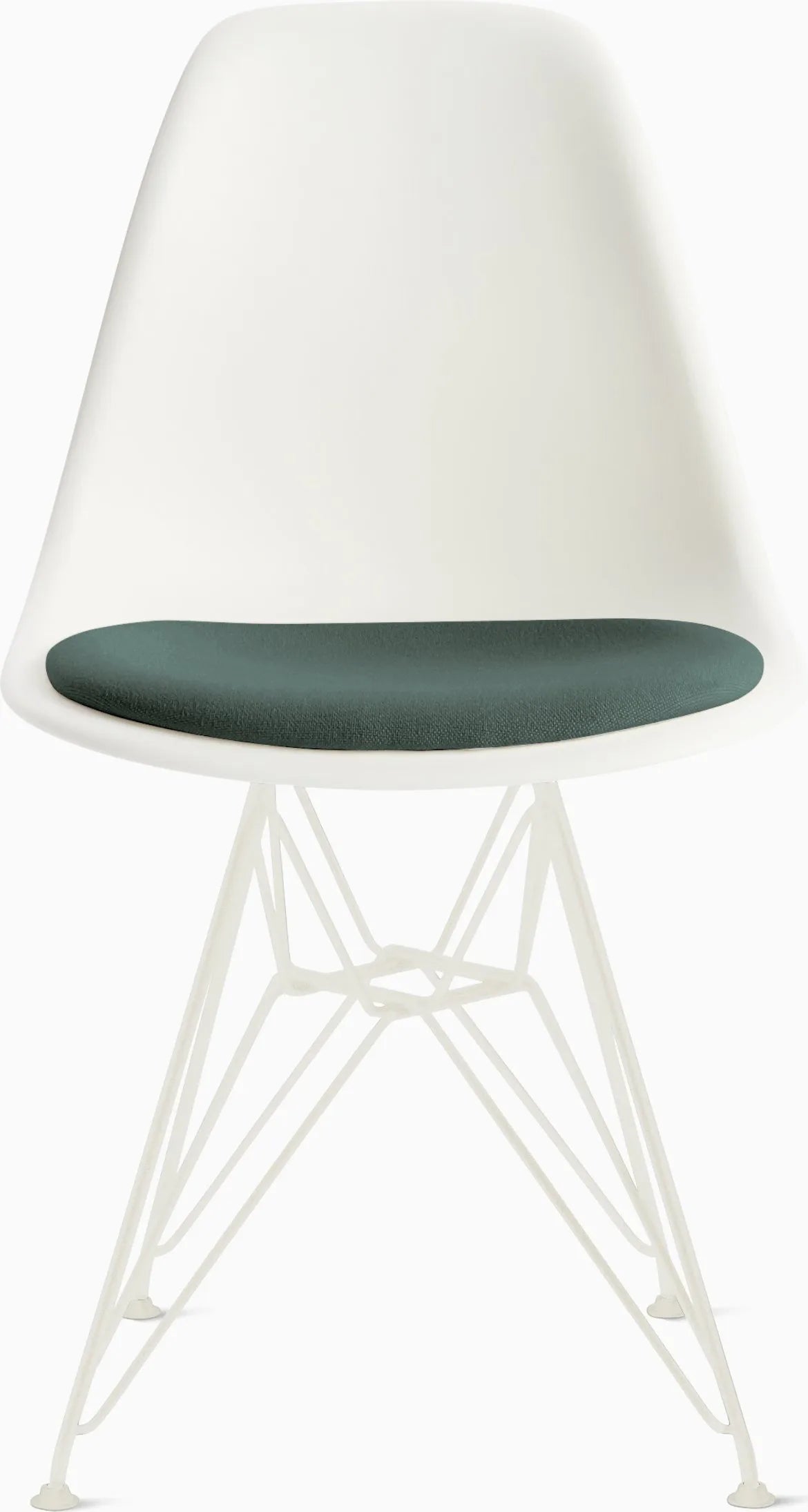 Eames Molded Plastic Side Chair with Seat Pad