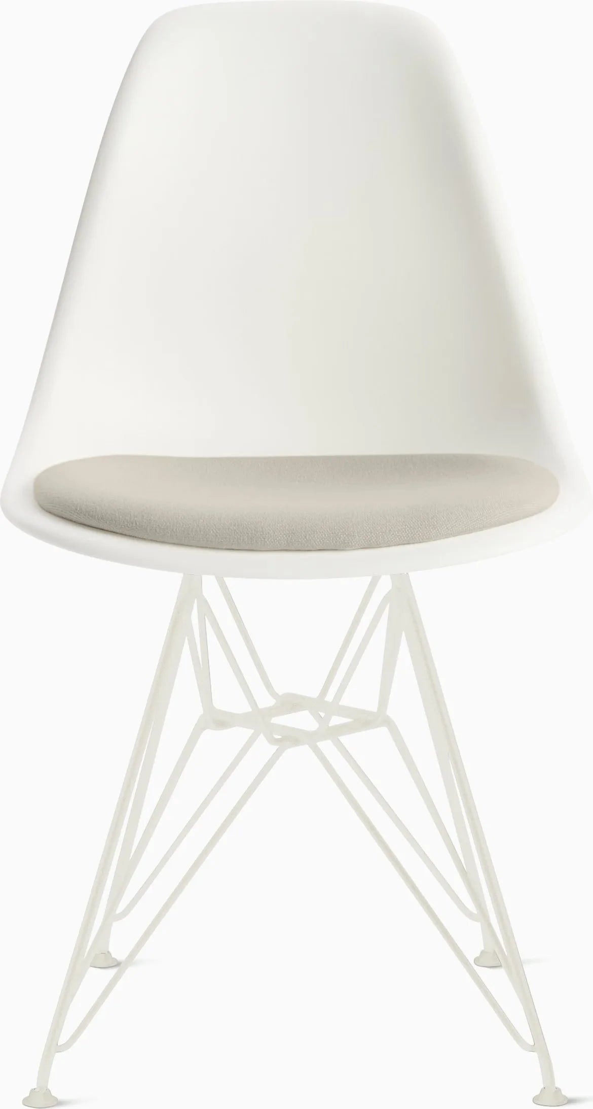 Eames Molded Plastic Side Chair with Seat Pad
