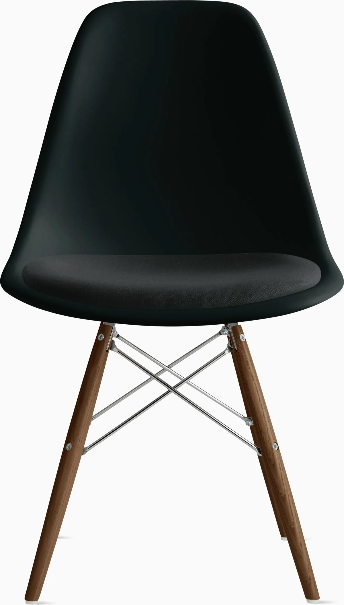 Eames Molded Plastic Side Chair with Seat Pad
