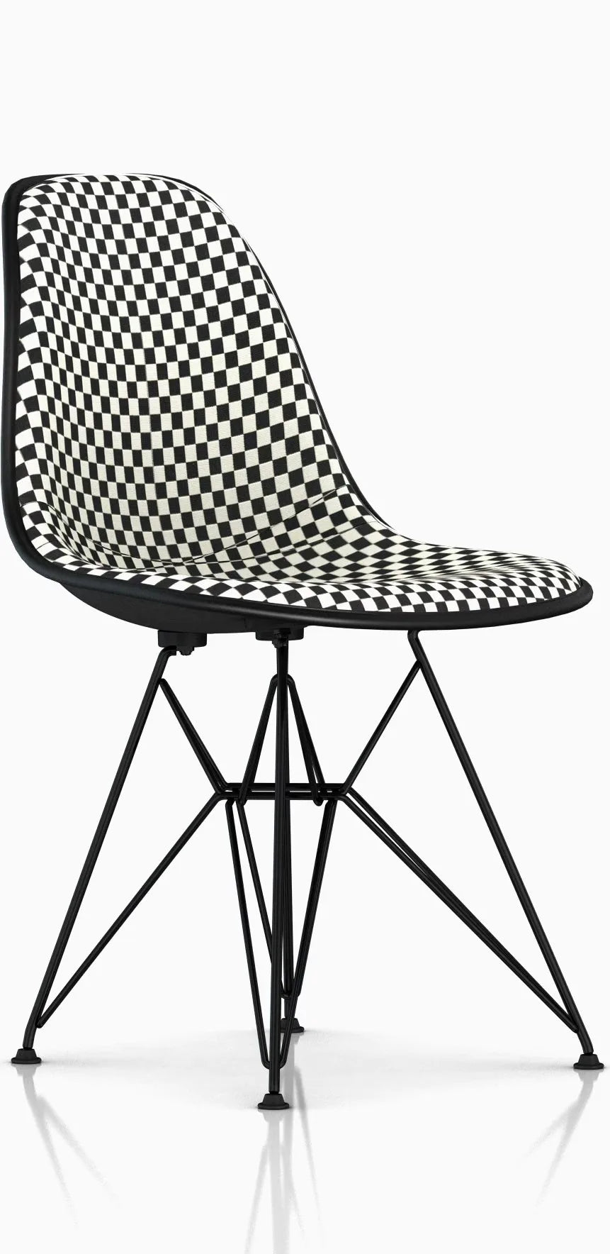 Eames Upholstered Molded Fiberglass Side Chair