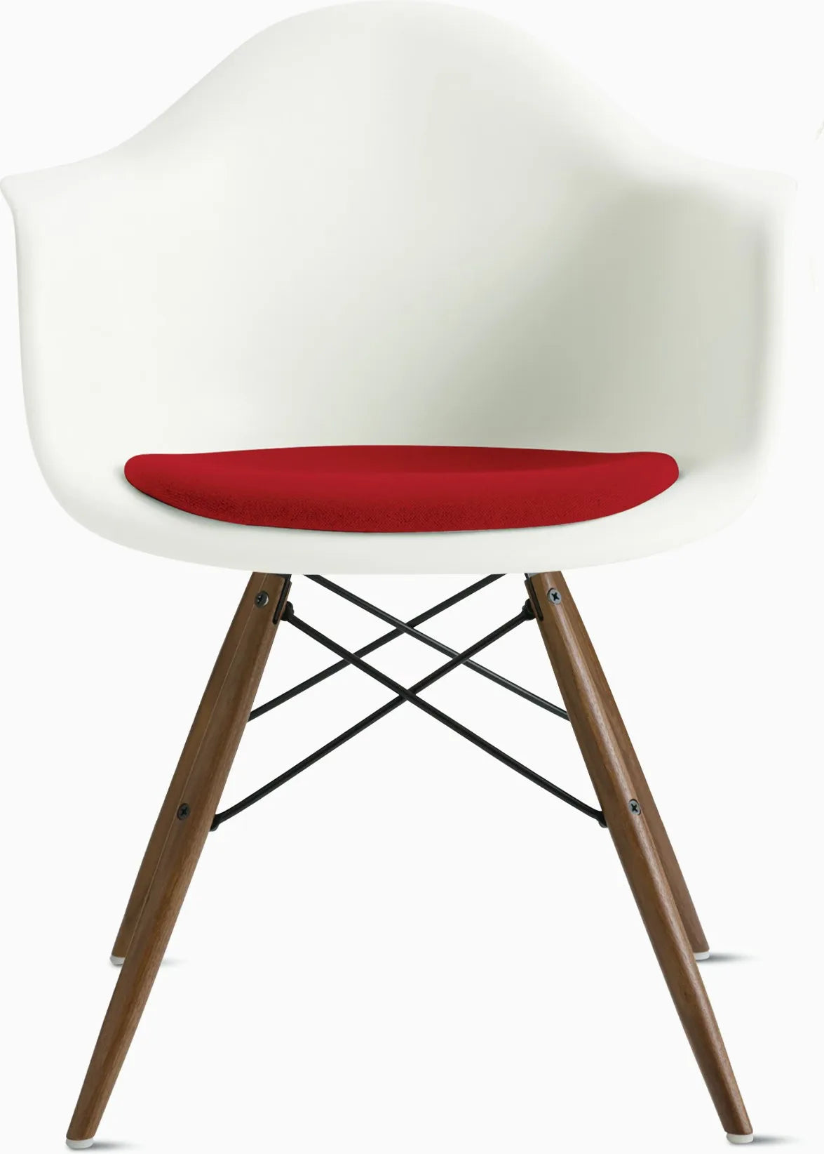 Eames Molded Plastic Armchair with Seat Pad