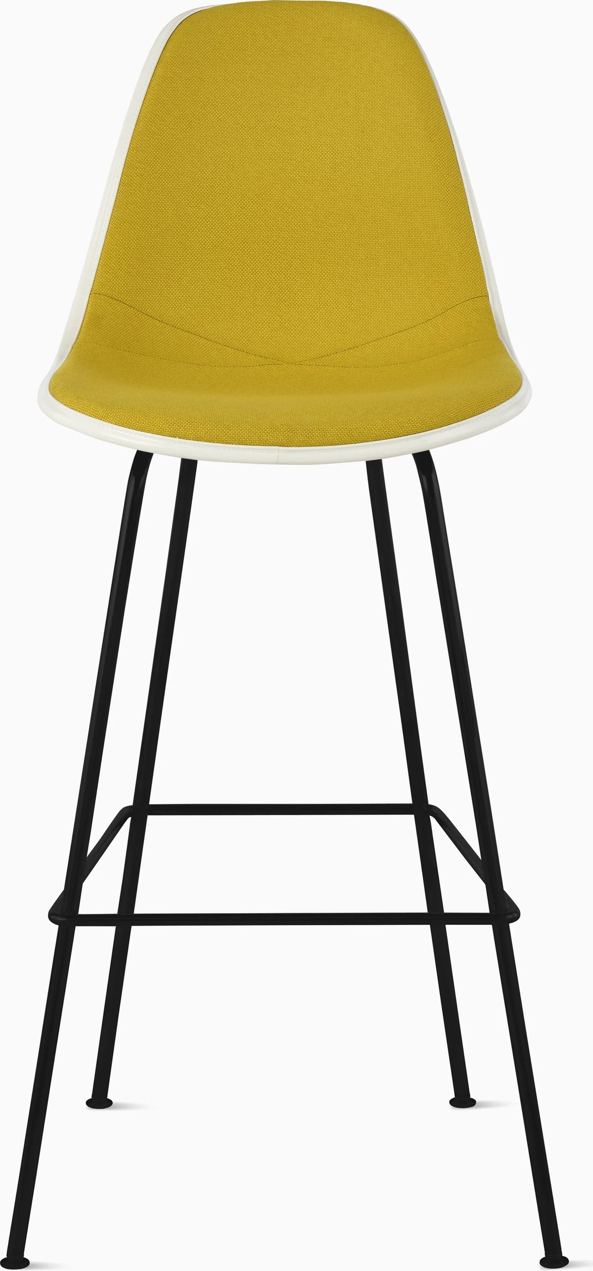 Eames Upholstered Molded Plastic Stool