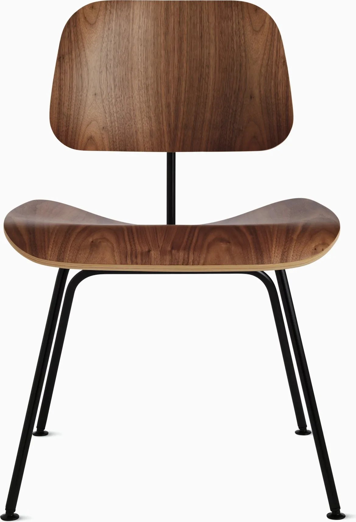 Eames Molded Plywood Dining Chair Metal Base (DCM), Upholstered
