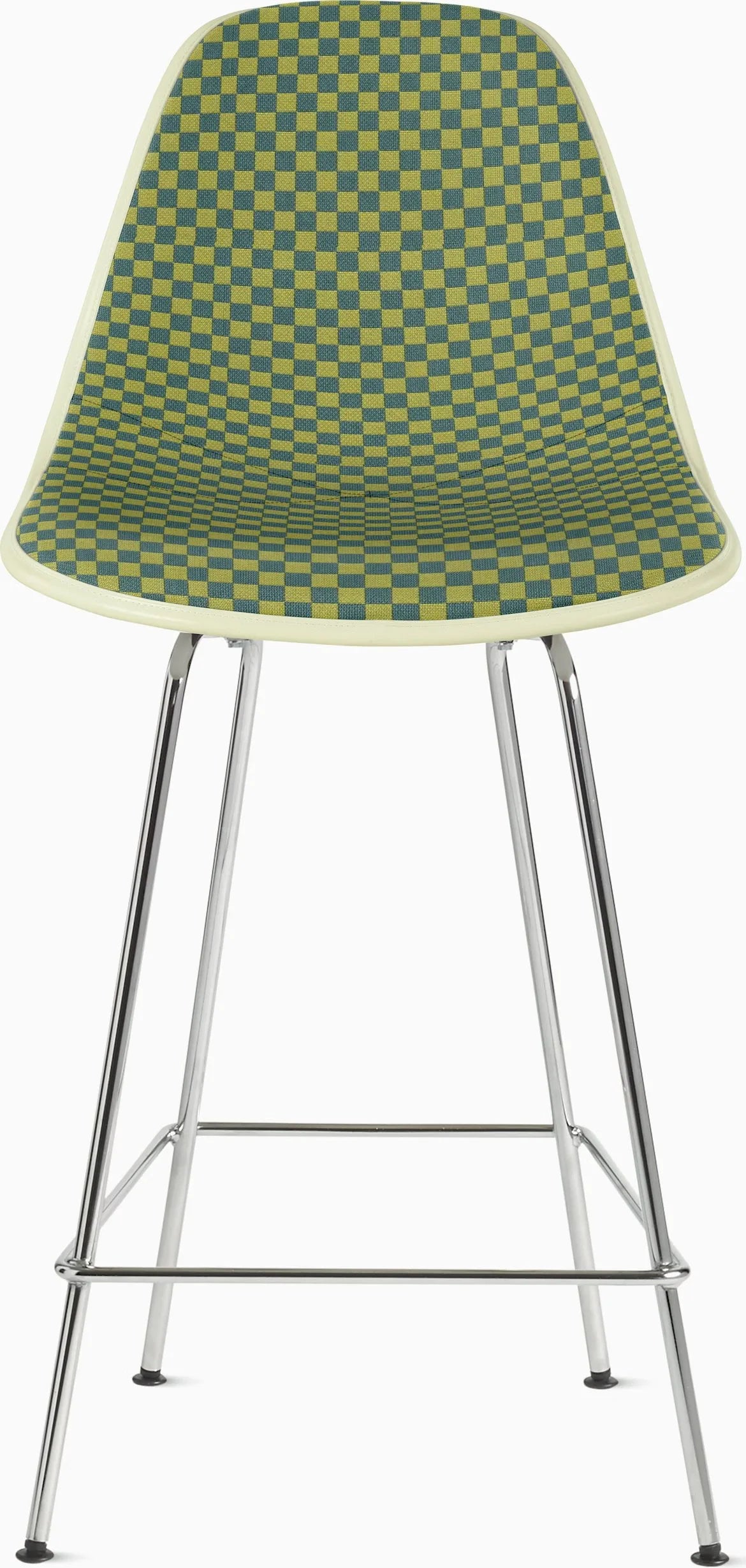 Eames Upholstered Molded Fiberglass Stool