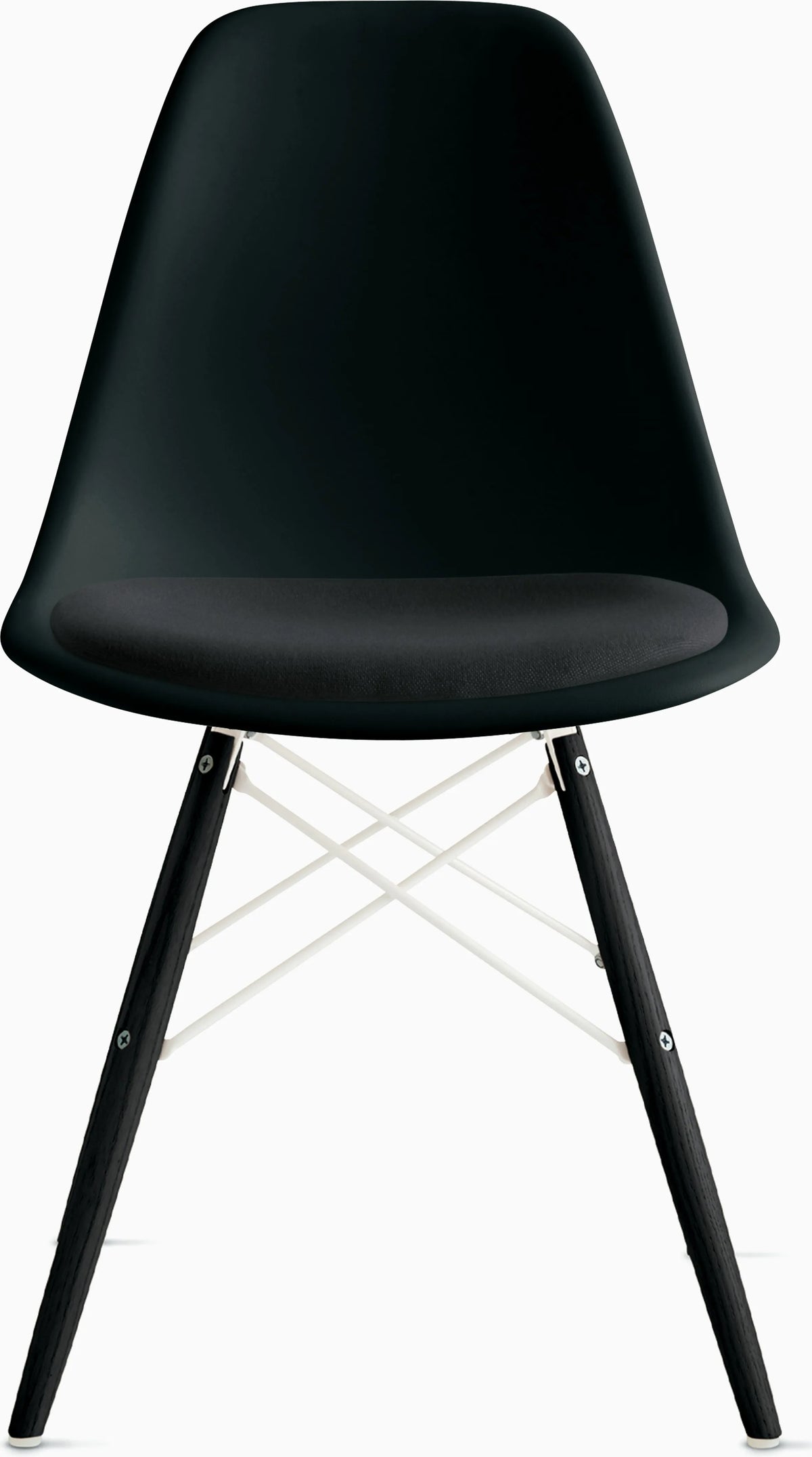 Eames Molded Plastic Side Chair with Seat Pad