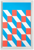 Nelson Pop Art Rectangles Framed Poster