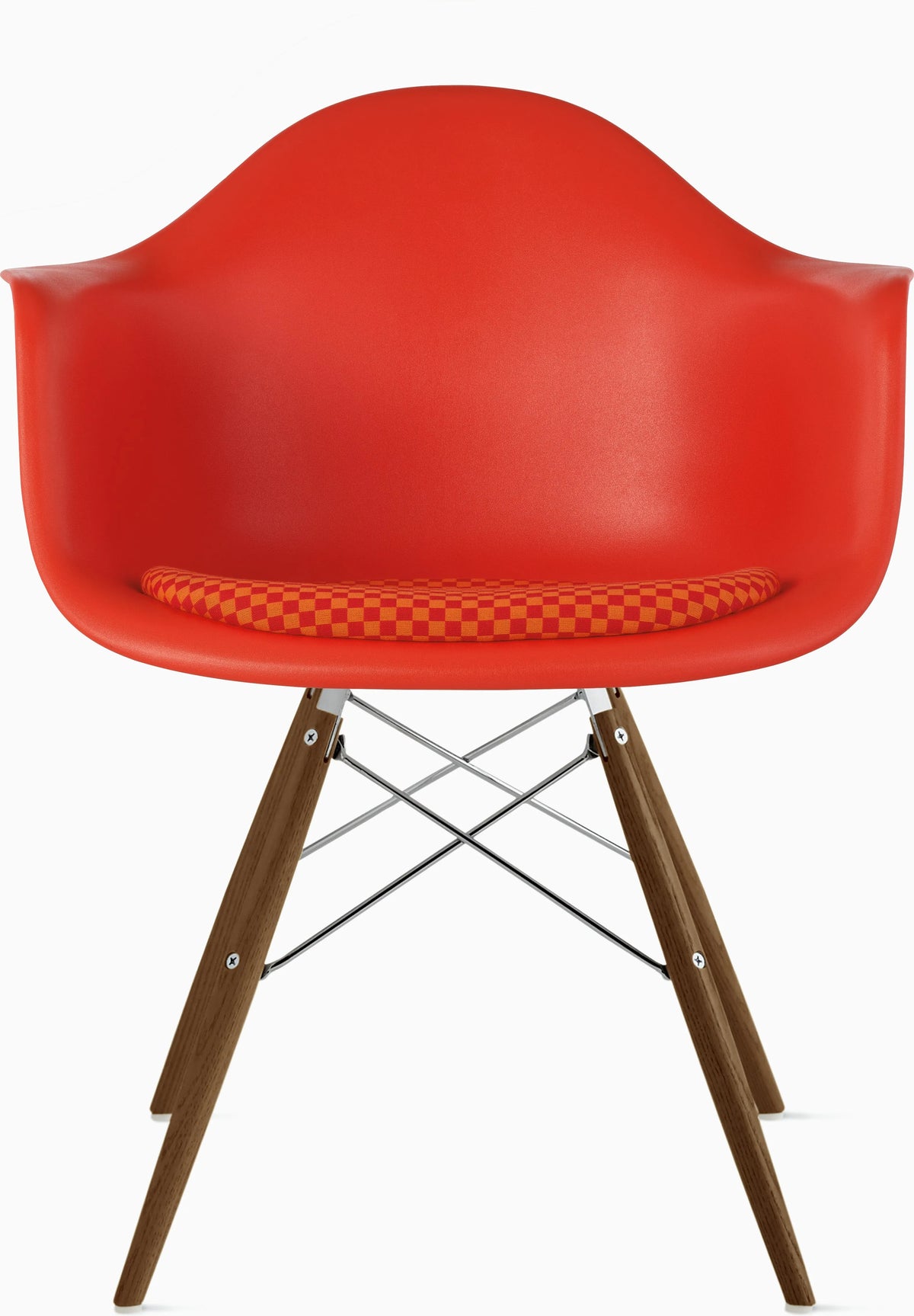 Eames Molded Plastic Armchair with Seat Pad