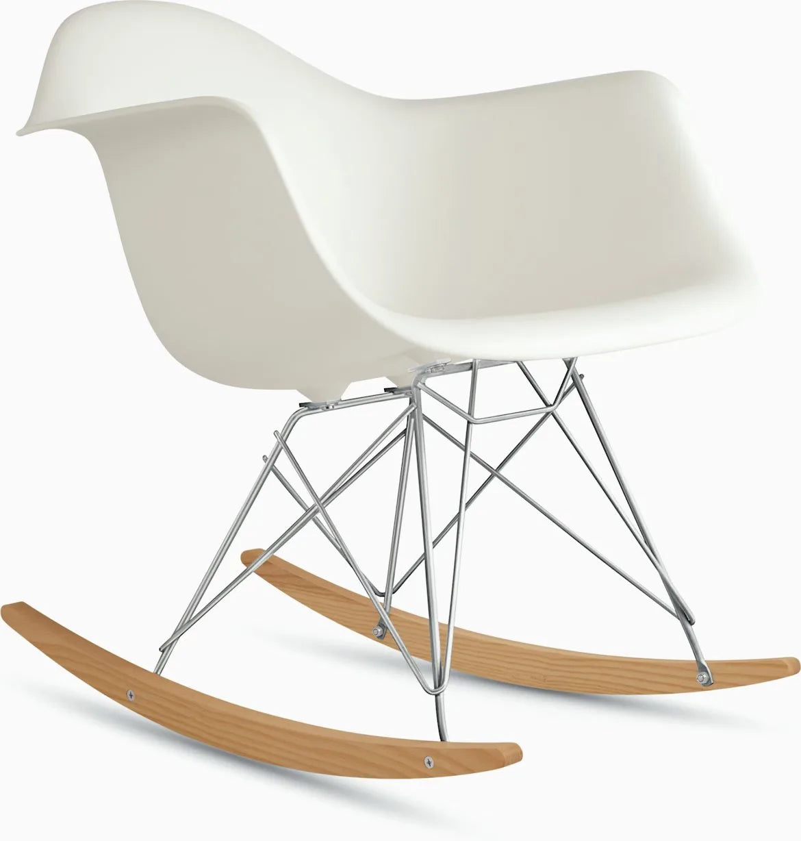 Eames Molded Plastic Armchair, Rocker Base