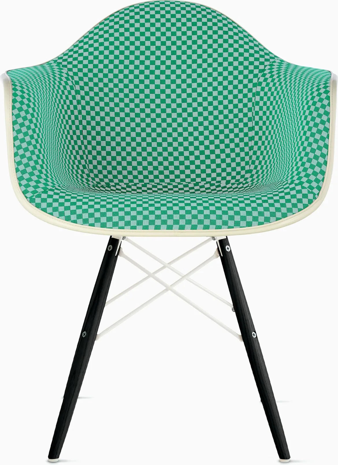 Eames Upholstered Molded Plastic Armchair