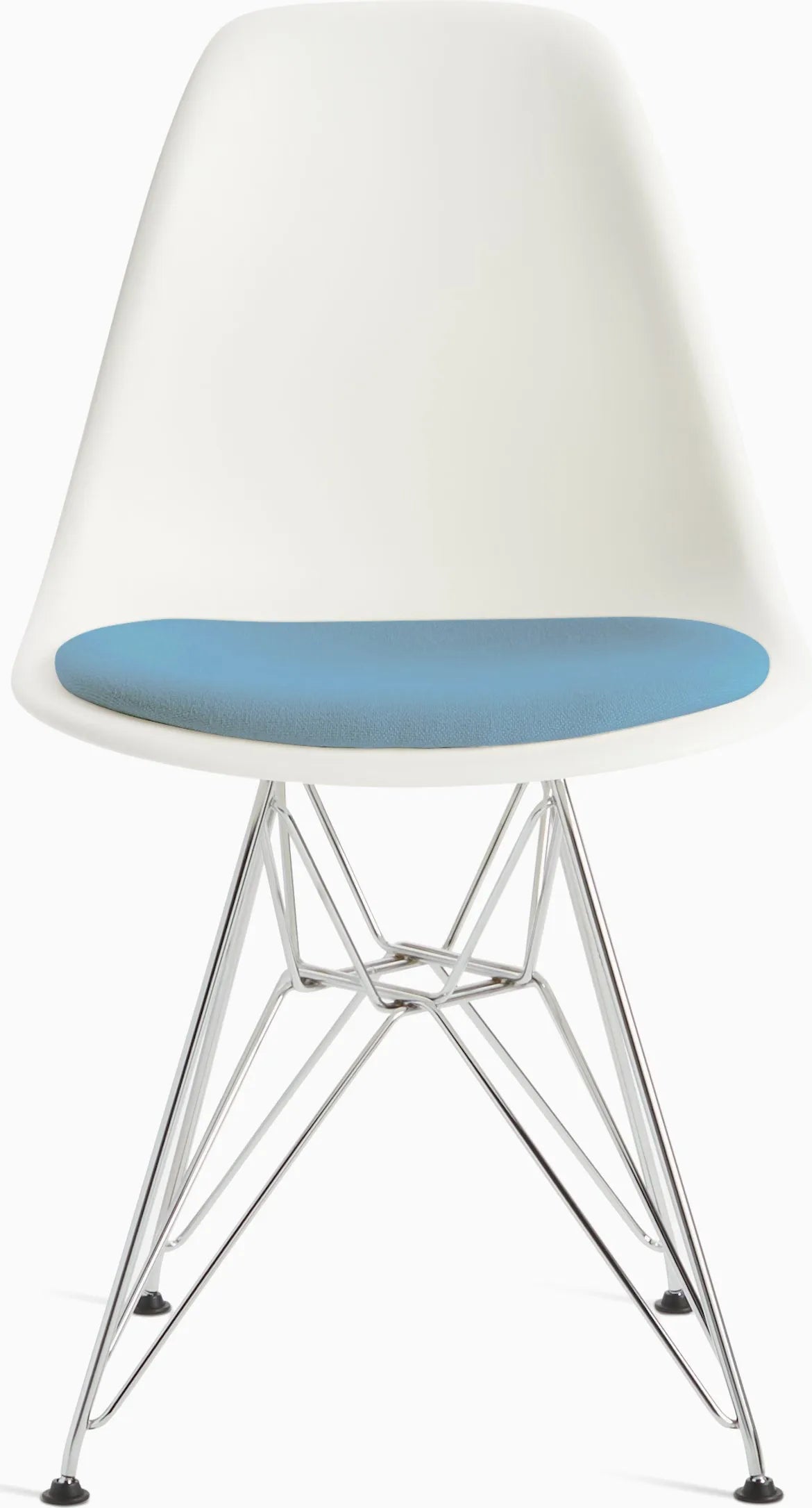 Eames Molded Plastic Side Chair with Seat Pad