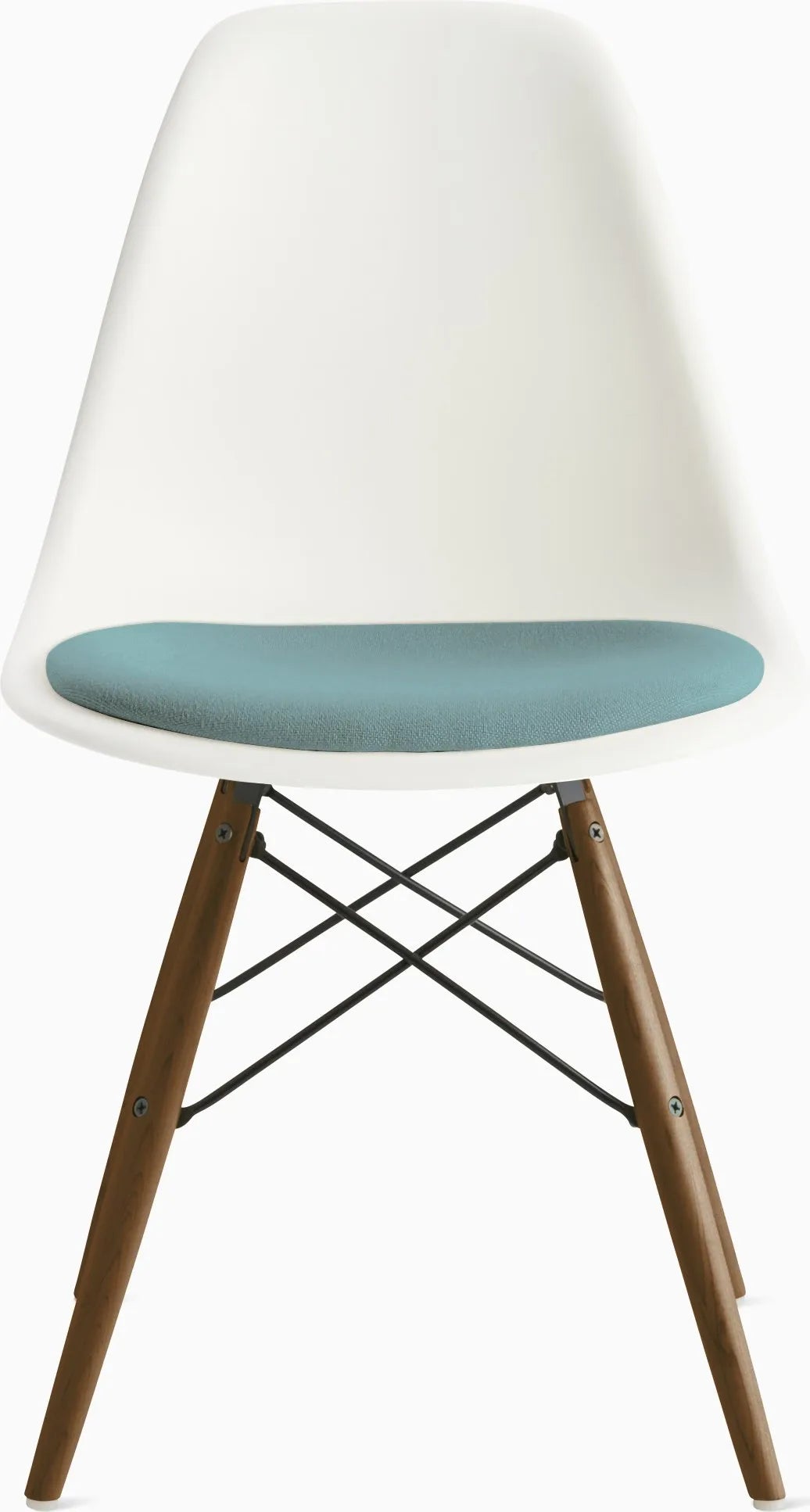 Eames Molded Plastic Side Chair with Seat Pad