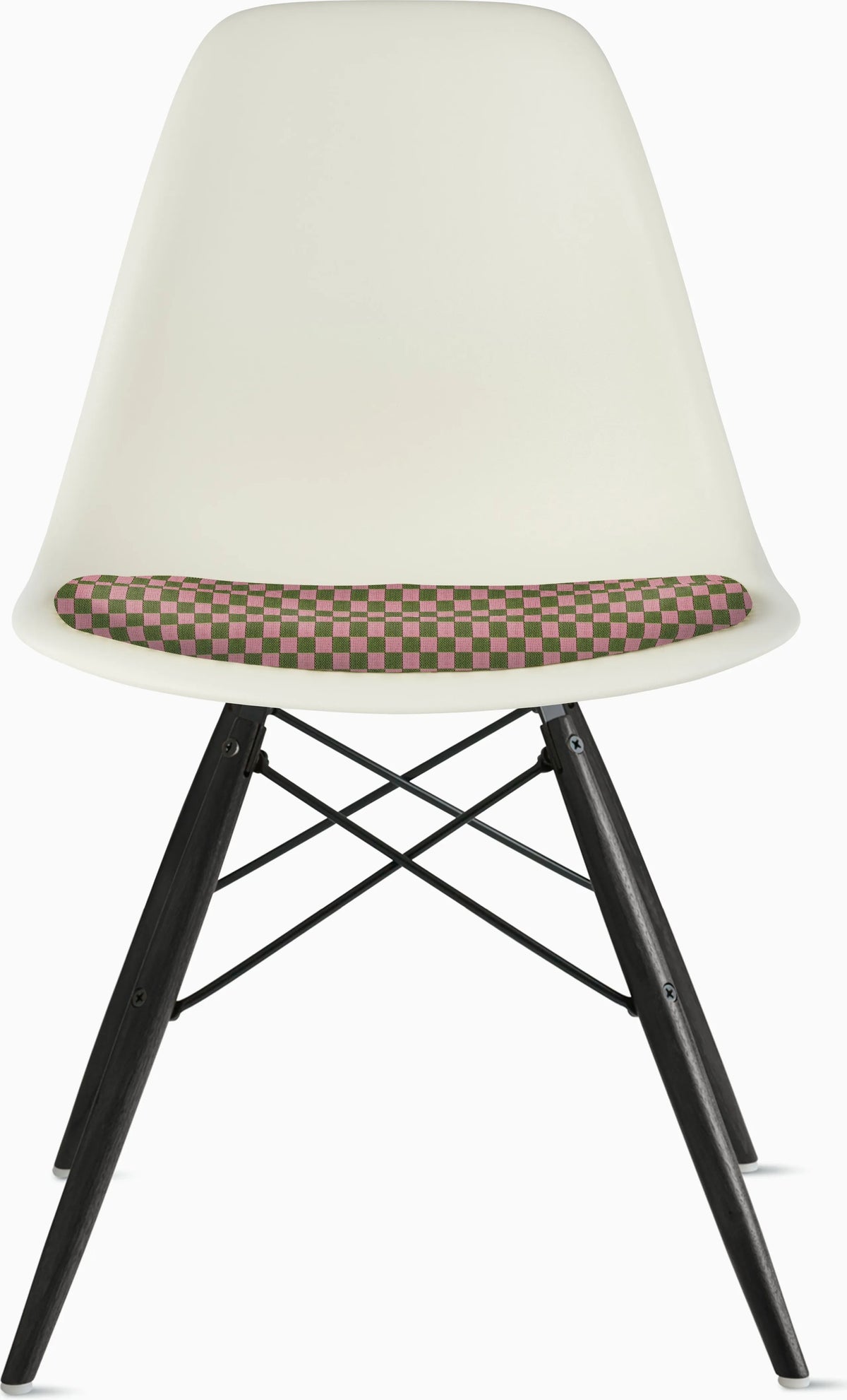 Eames Molded Plastic Side Chair with Seat Pad