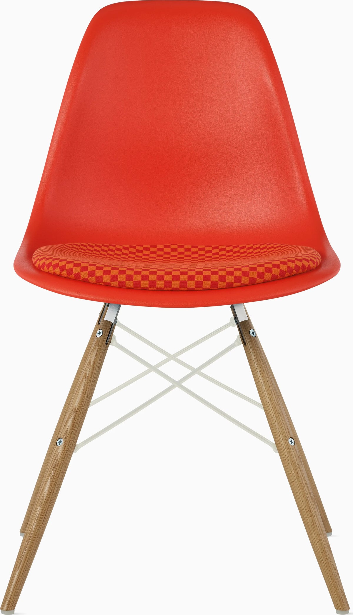 Eames Molded Plastic Side Chair with Seat Pad